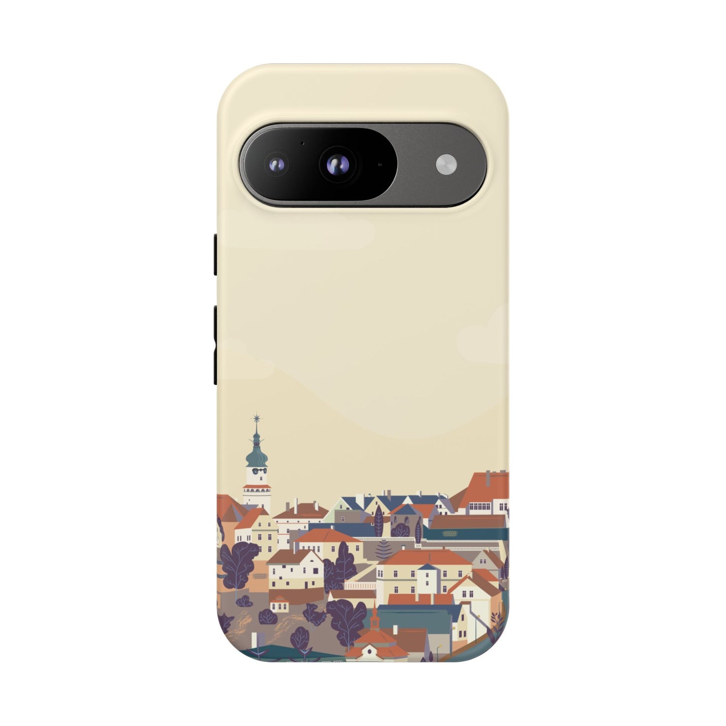 Artistic Phone Case - Charming Village Design
