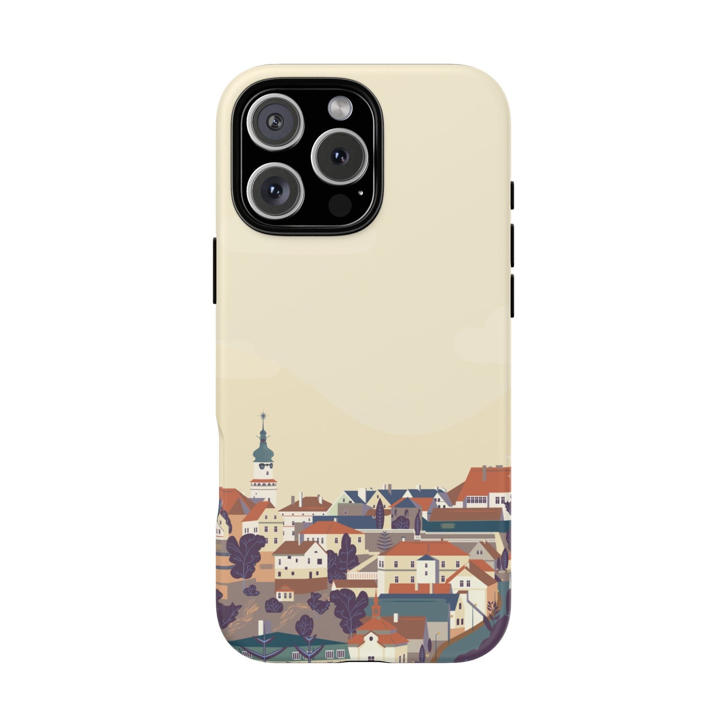 Artistic Phone Case - Charming Village Design