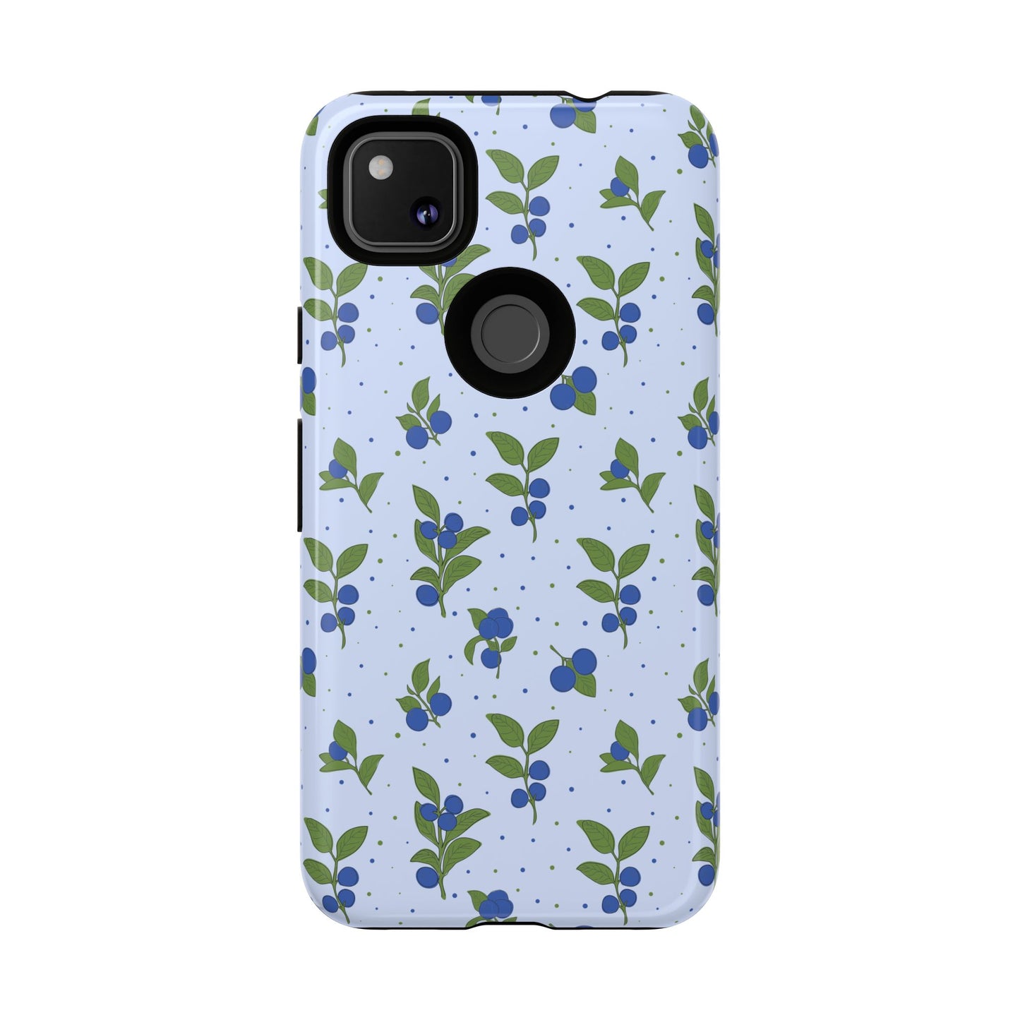 Floral Tough Phone Case - Blueberry Blossom Design