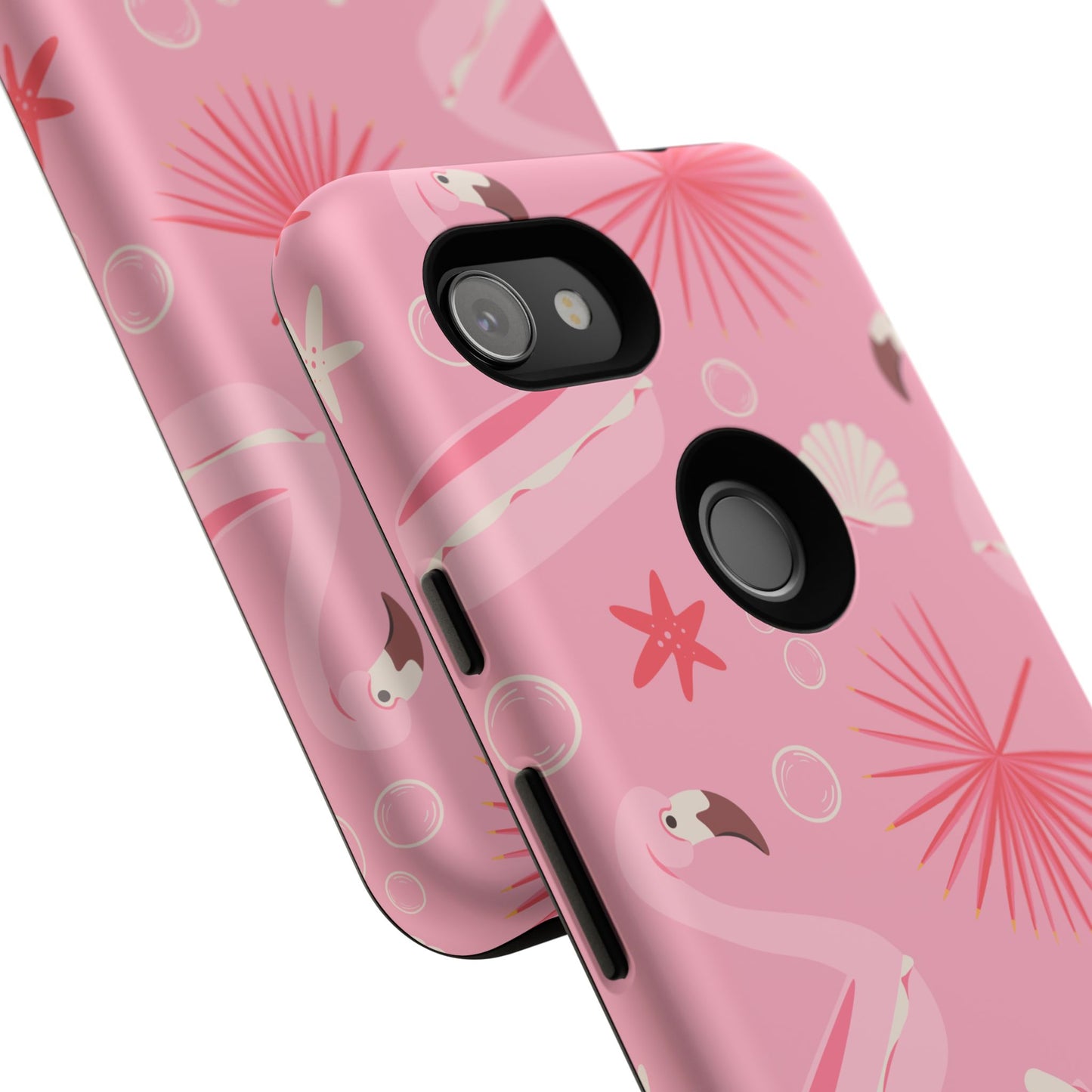 Tough Cases: Tropical Flamingo Phone Case for Summer Vibes