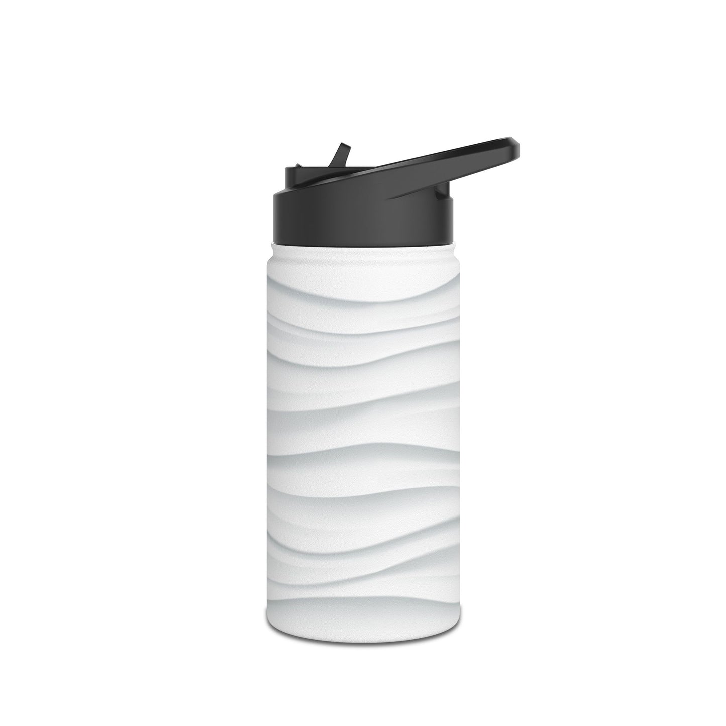 Stylish Stainless Steel Water Bottle - Wave Design