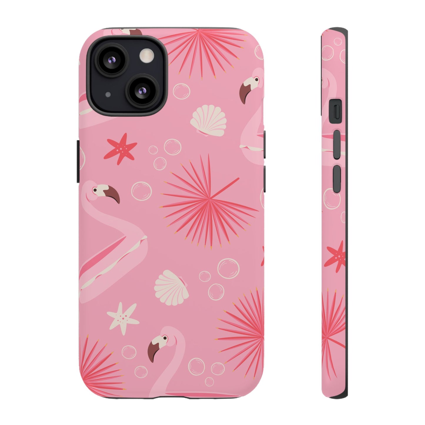 Tough Cases: Tropical Flamingo Phone Case for Summer Vibes