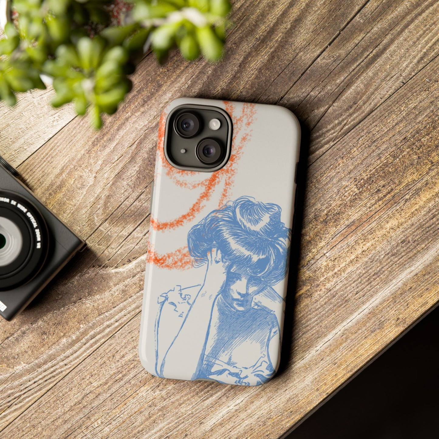 Artistic Phone Case with Stress Relief Design