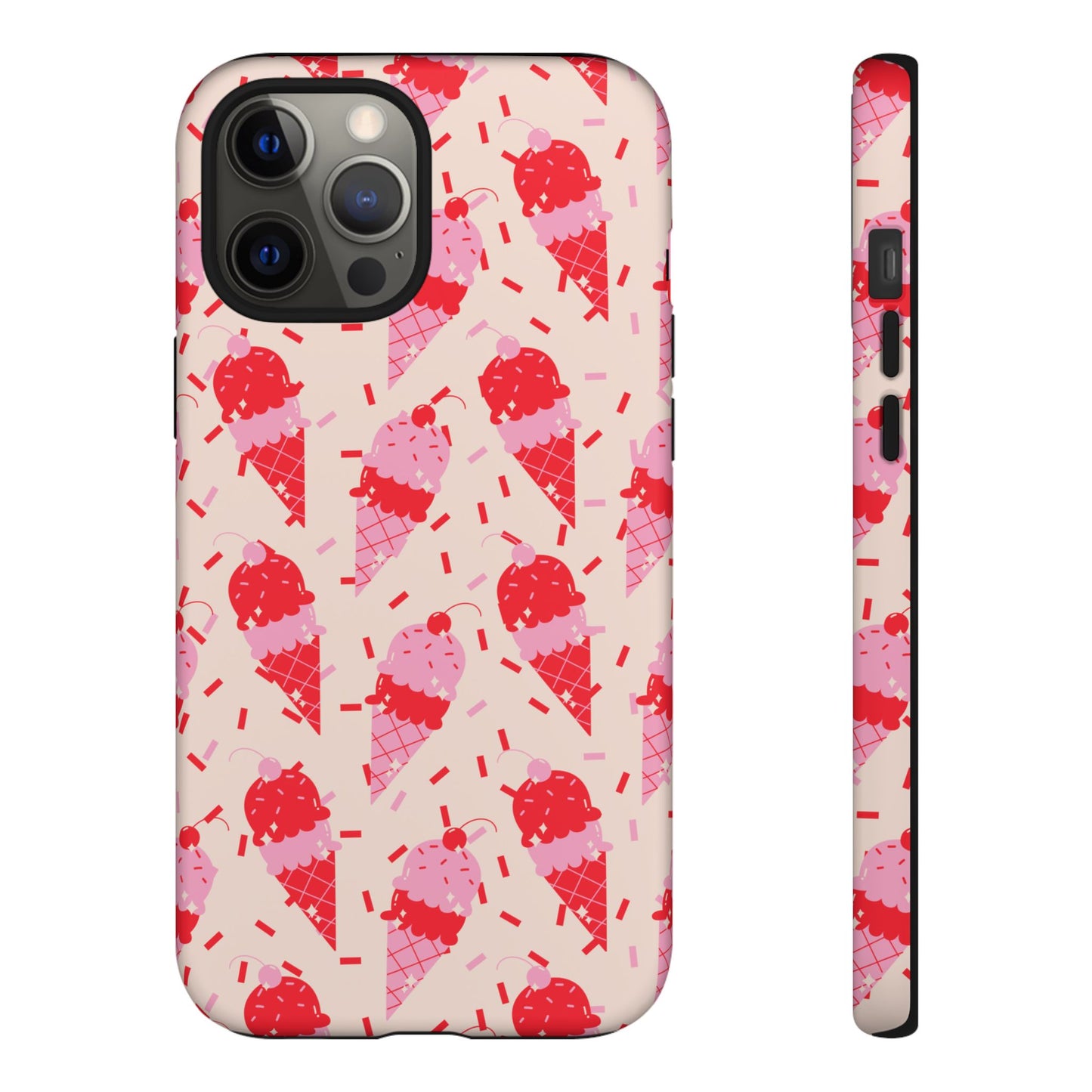 Ice Cream Phone Case - Cute Tough Cases for Ice Cream Lovers, Fun Summer Accessory, Birthday Gift, Colorful iPhone Cover