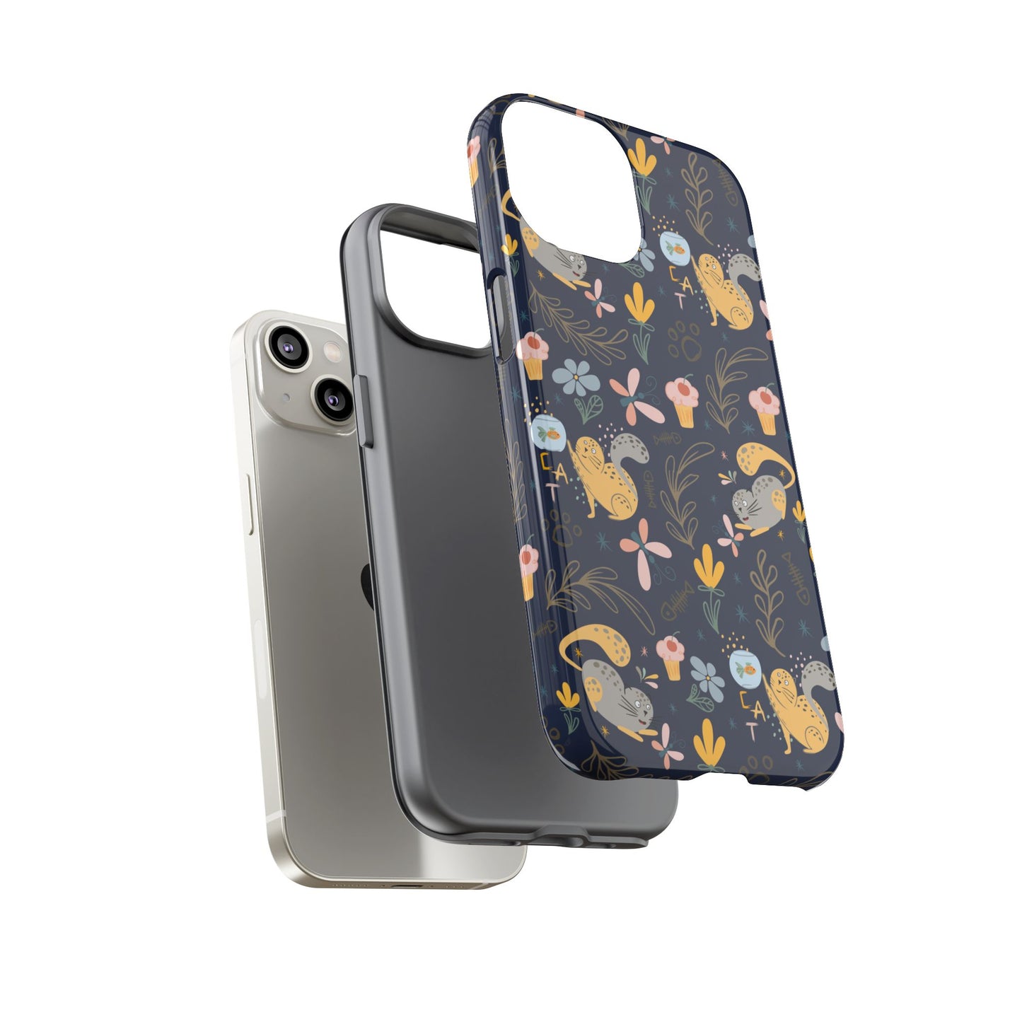 Cat-Themed Tough Phone Case - Tough Case For Stylish Protection
