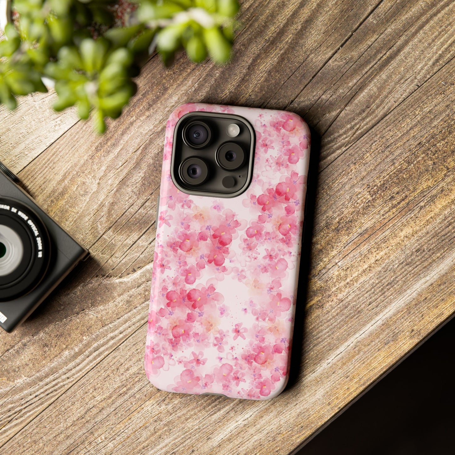 Floral Phone Case - Tough Cases with Pink Blossom Design
