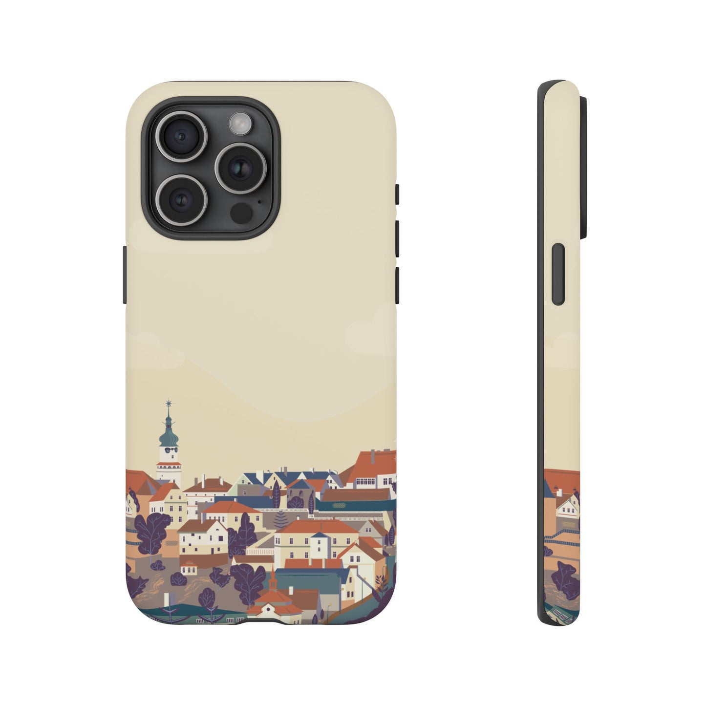 Artistic Phone Case - Charming Village Design