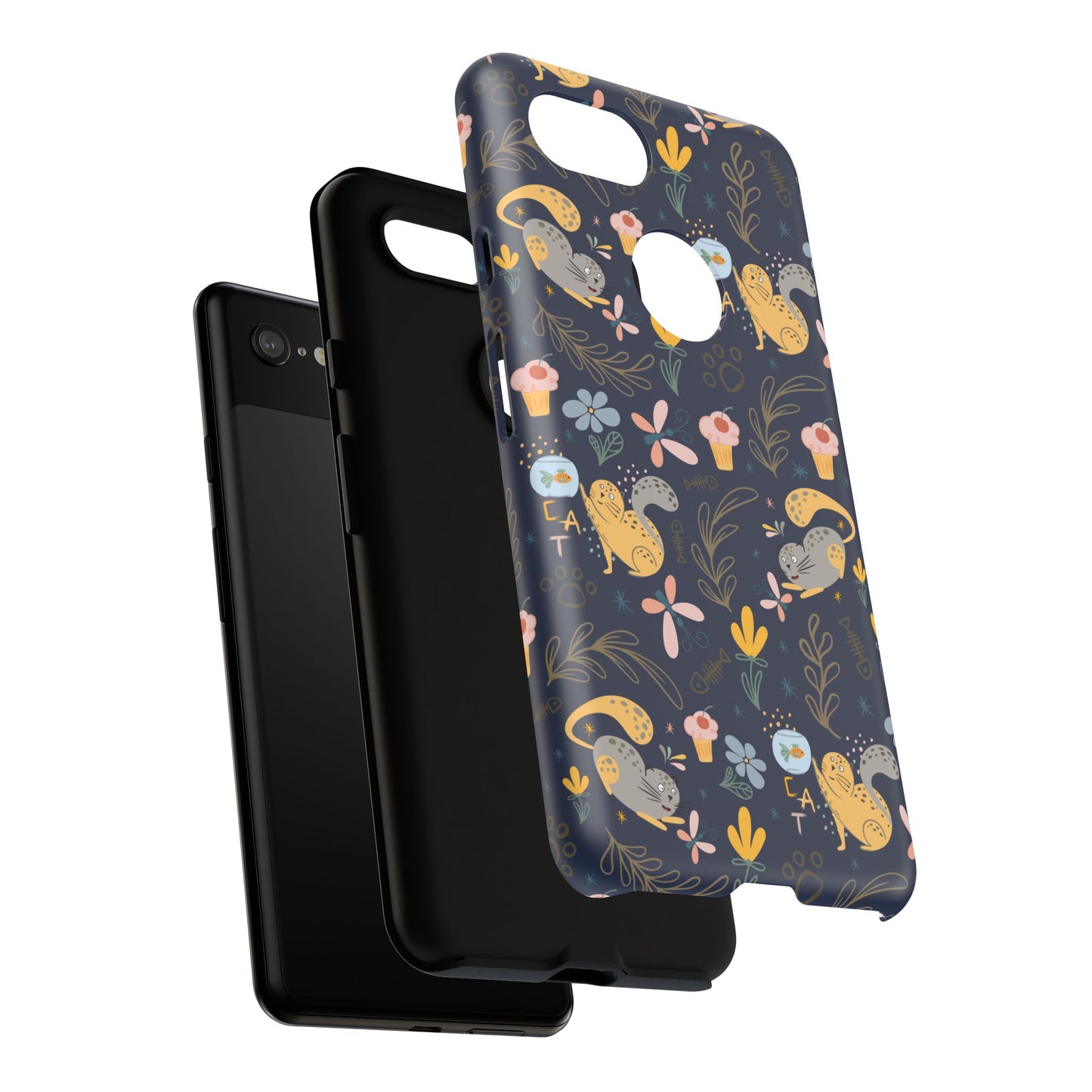 Cat-Themed Tough Phone Case - Tough Case For Stylish Protection