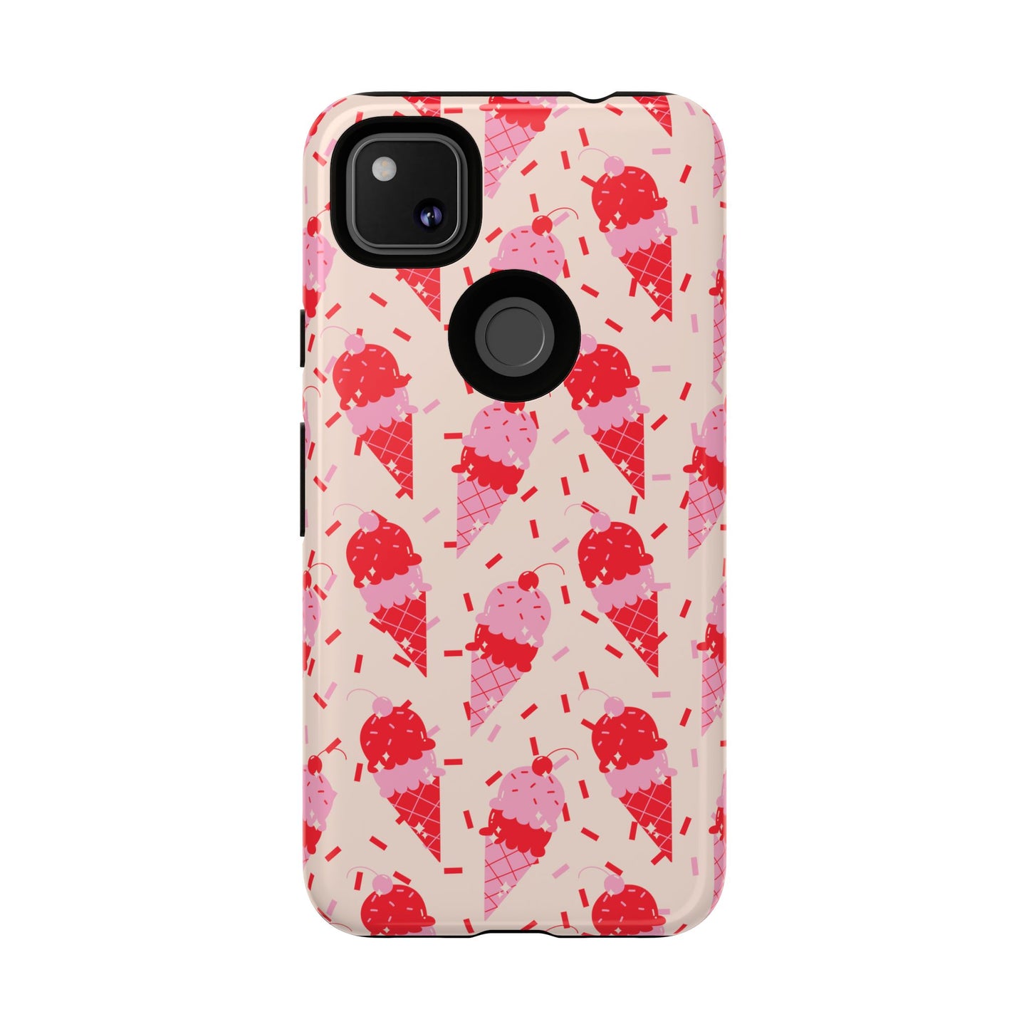 Ice Cream Phone Case - Cute Tough Cases for Ice Cream Lovers, Fun Summer Accessory, Birthday Gift, Colorful iPhone Cover