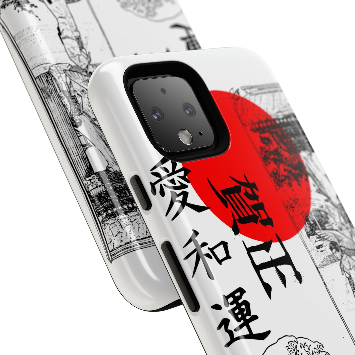 Japanese Zen Art Phone Case - Tough Cases with Wave Design
