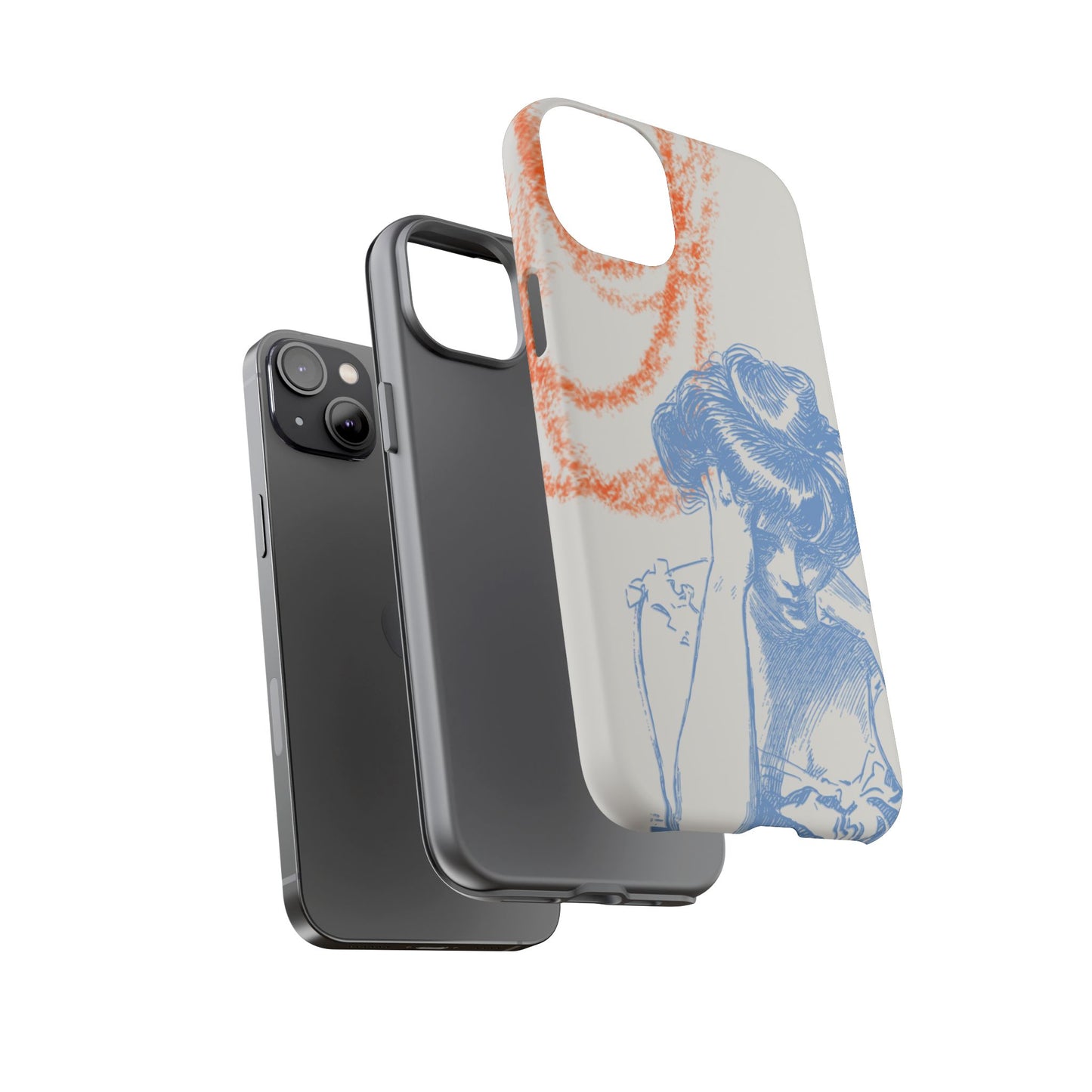 Artistic Phone Case with Stress Relief Design