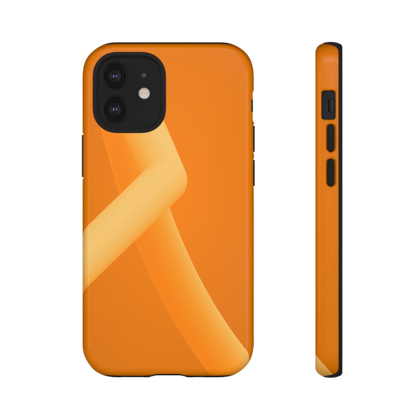 Stylish Tough Phone Case - Modern Orange Design for Ultimate Protection