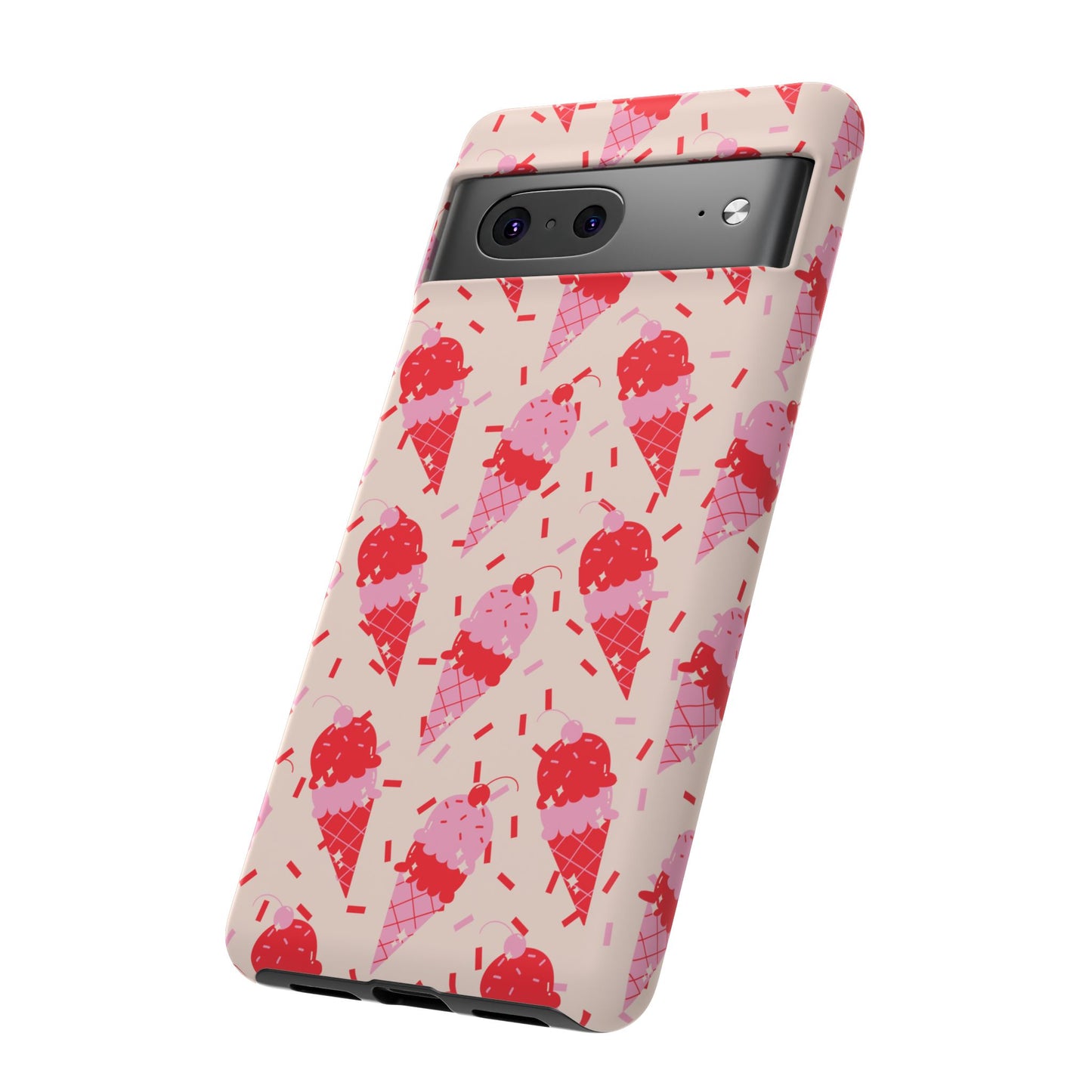 Ice Cream Phone Case - Cute Tough Cases for Ice Cream Lovers, Fun Summer Accessory, Birthday Gift, Colorful iPhone Cover