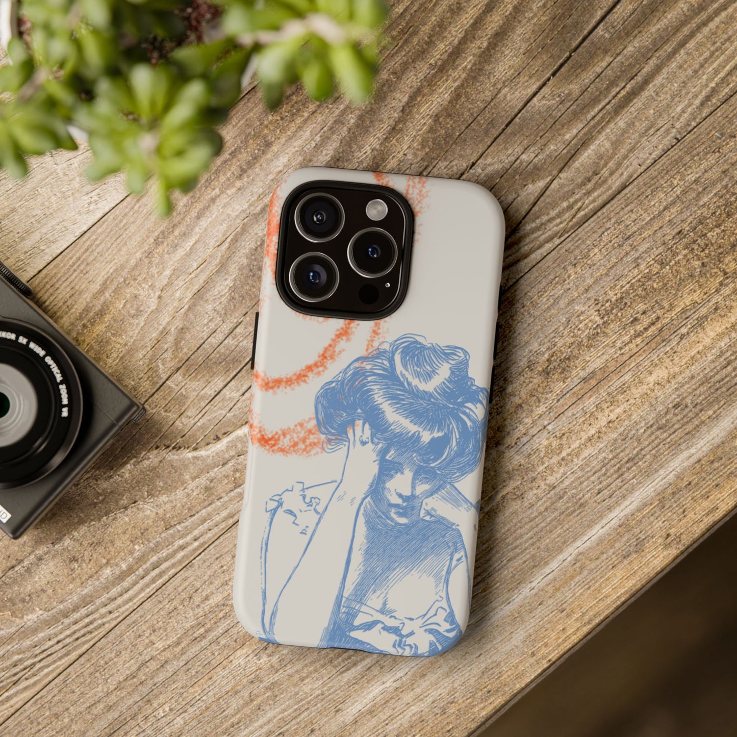 Artistic Phone Case with Stress Relief Design