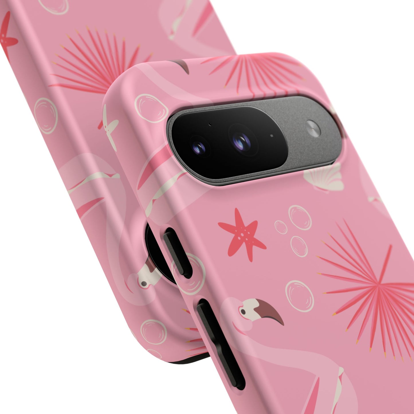 Tough Cases: Tropical Flamingo Phone Case for Summer Vibes