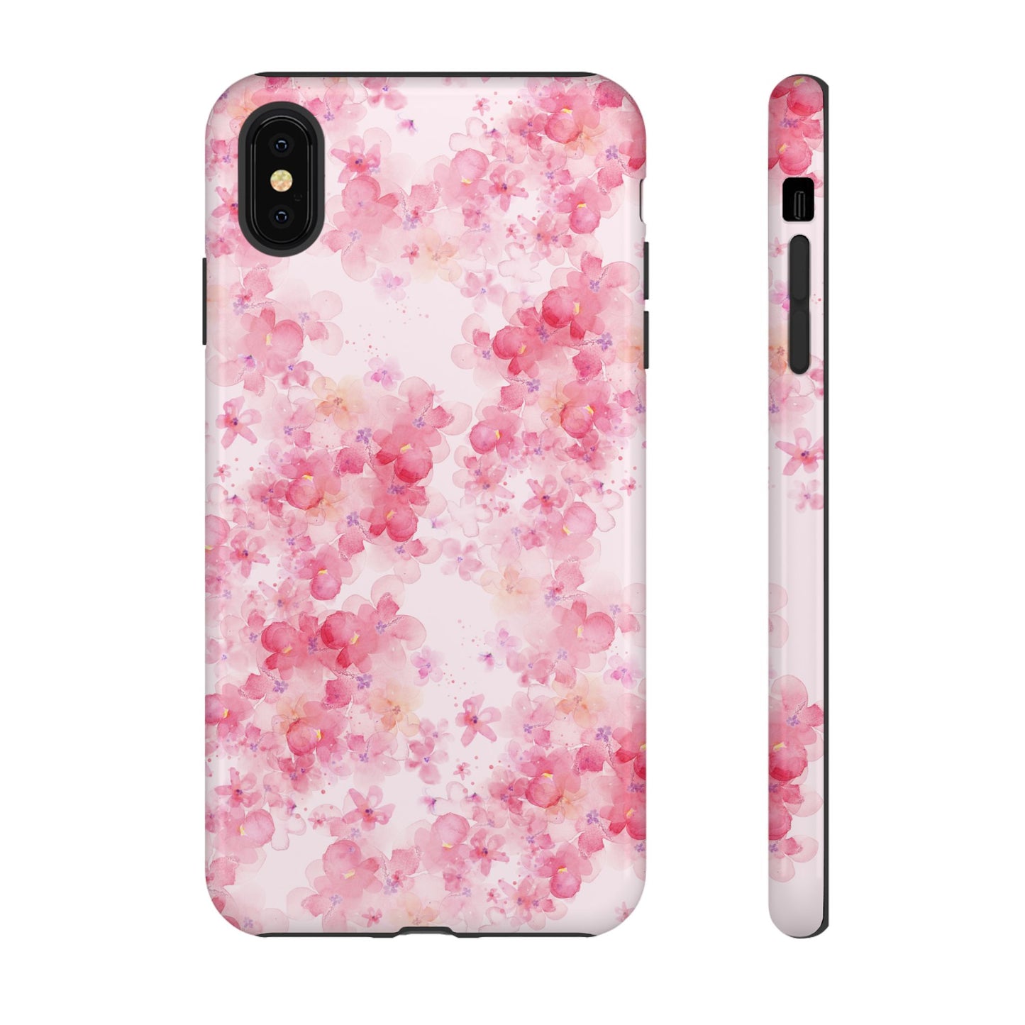 Floral Phone Case - Tough Cases with Pink Blossom Design