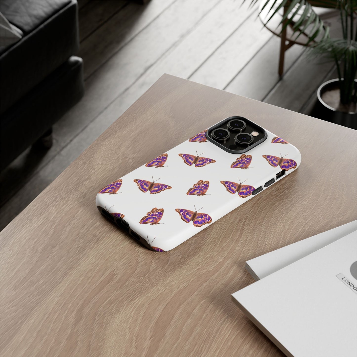 Butterfly Print Phone Case - Tough Case For Stylish Protection