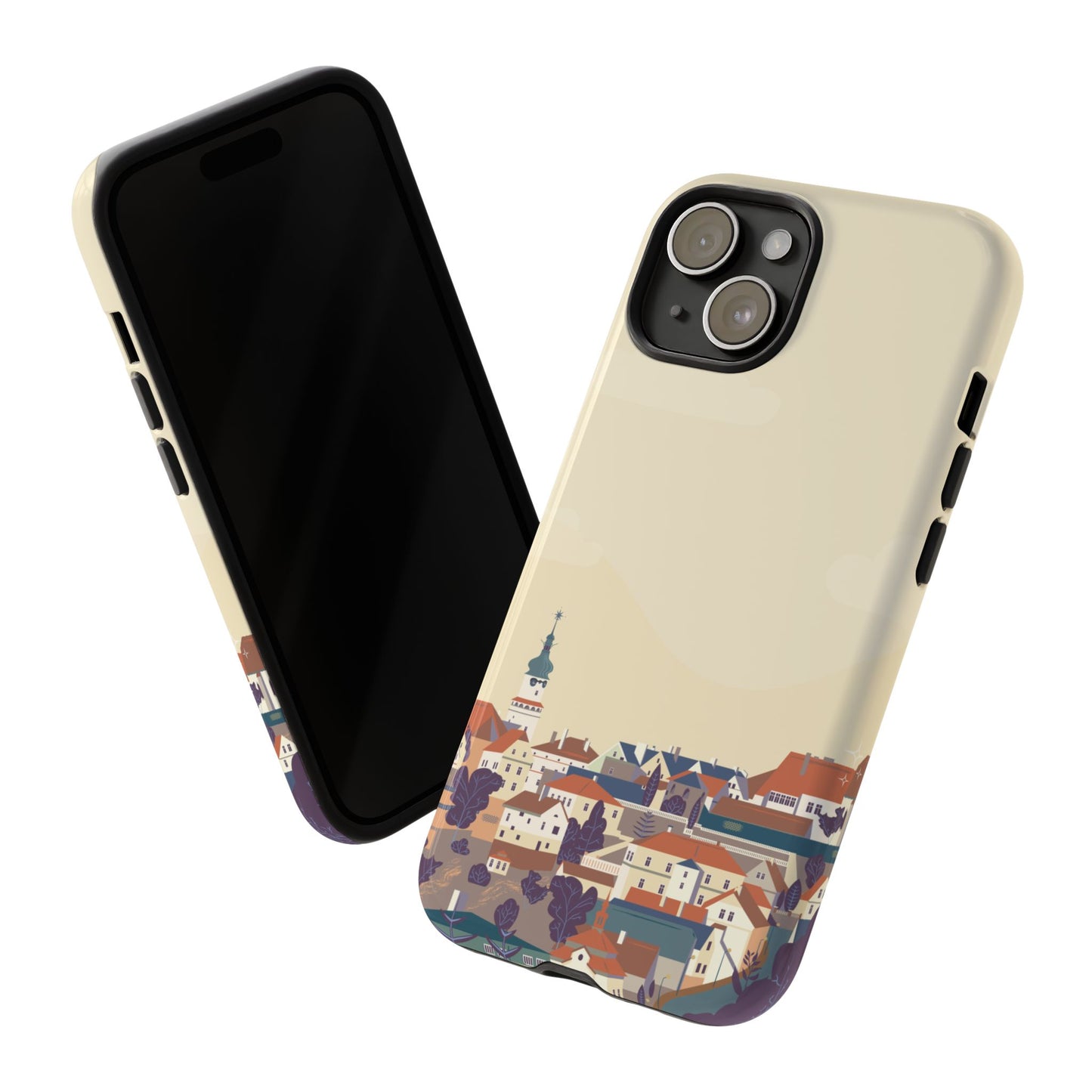 Artistic Phone Case - Charming Village Design