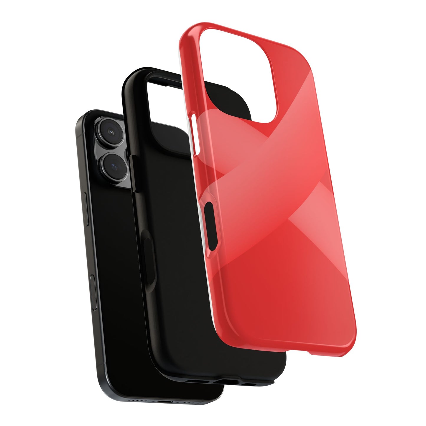 Stylish Tough Phone Case - Modern Red Design for Ultimate Protection