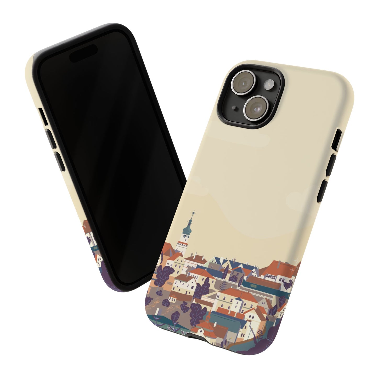 Artistic Phone Case - Charming Village Design