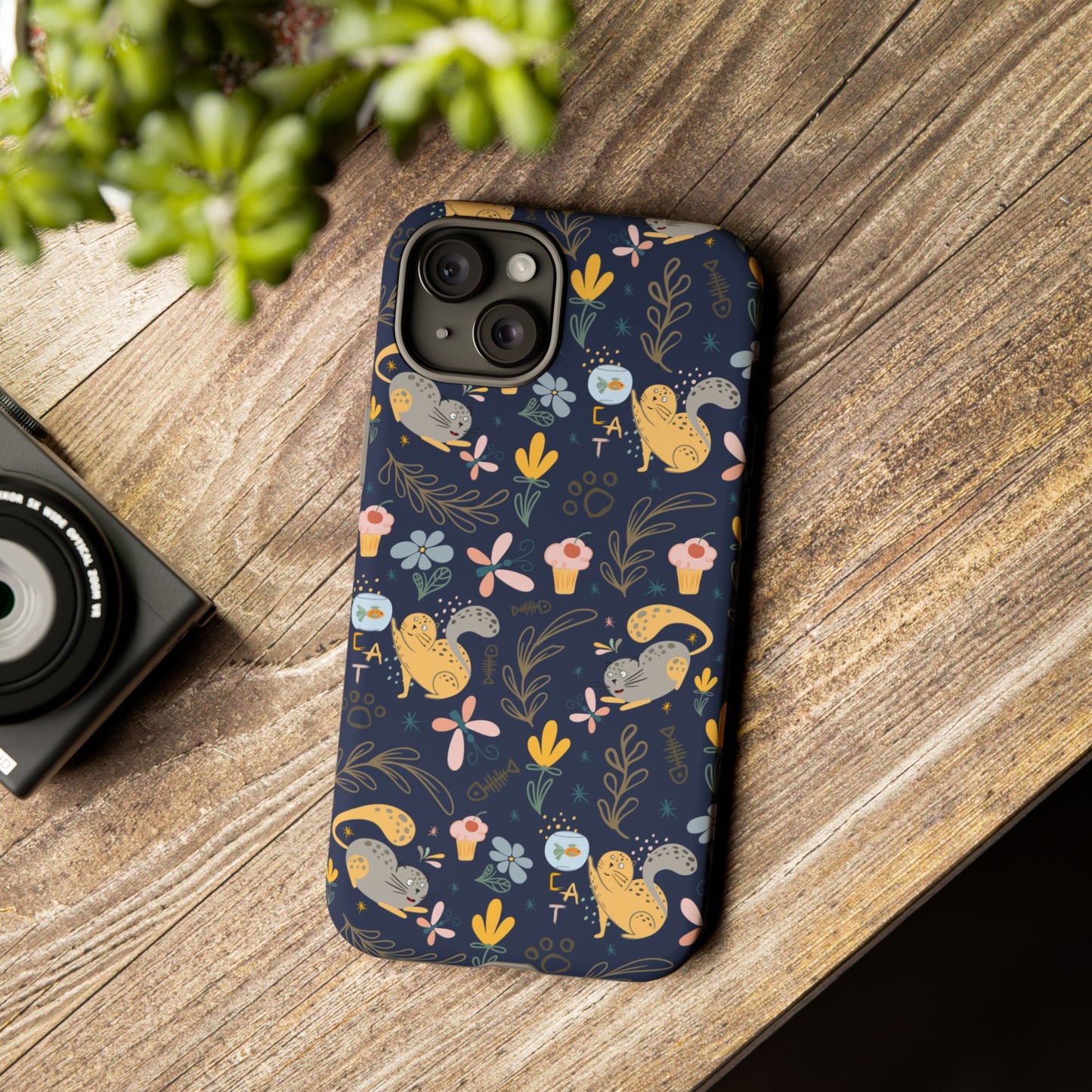Cat-Themed Tough Phone Case - Tough Case For Stylish Protection