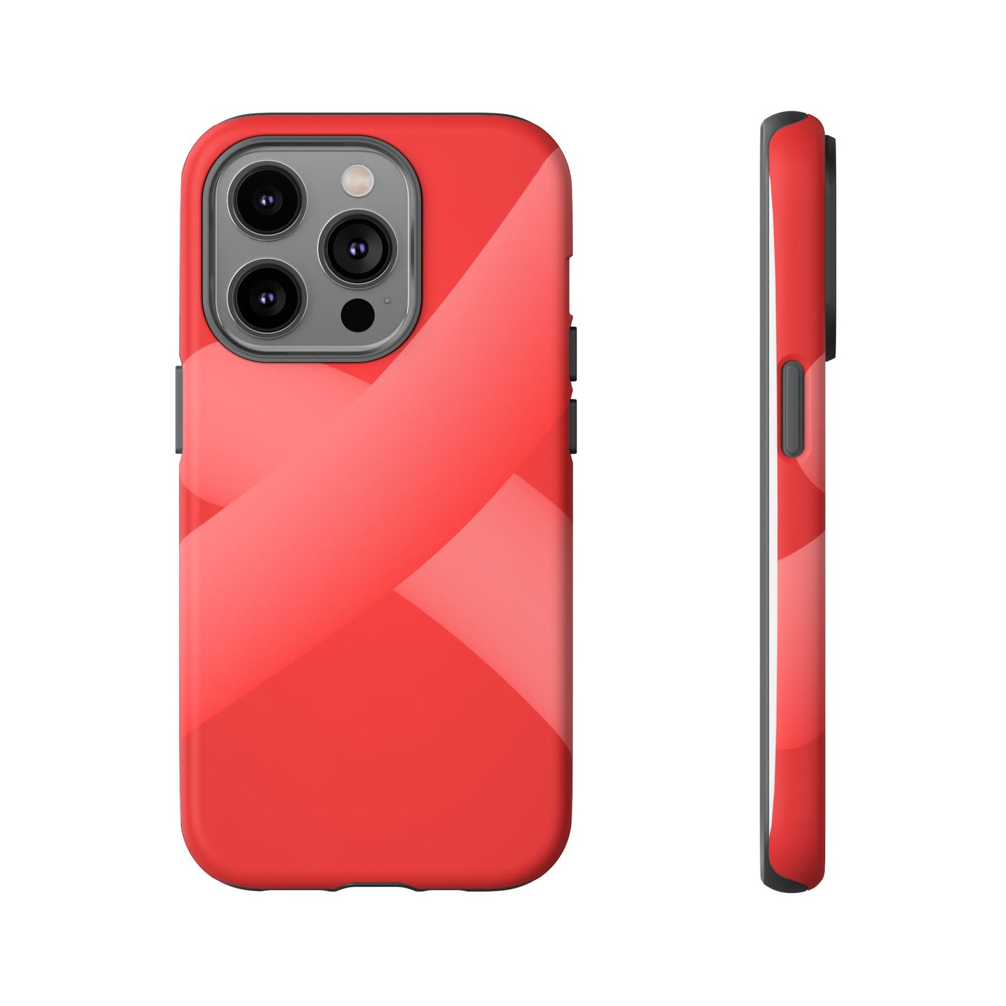Stylish Tough Phone Case - Modern Red Design for Ultimate Protection