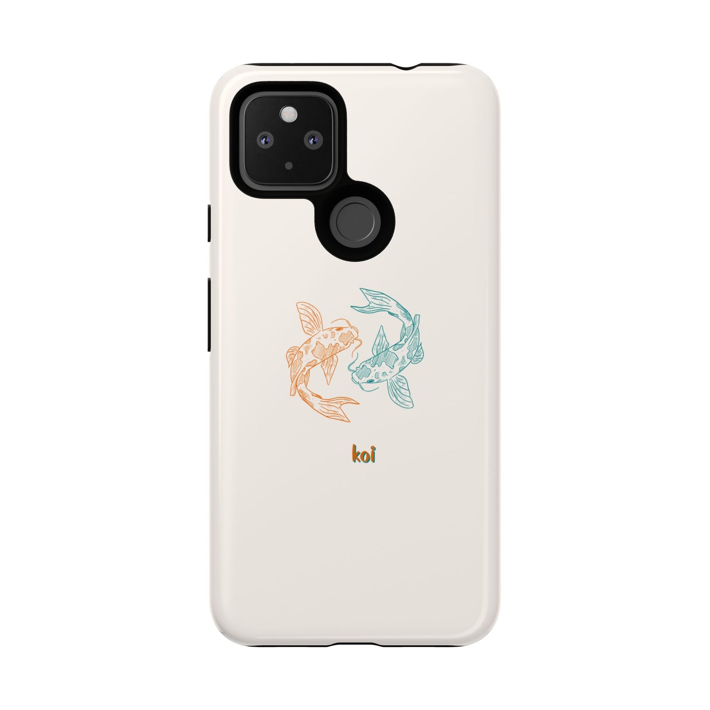 Koi Fish Tough Phone Case - Stylish & Durable Design for Aqua Lovers
