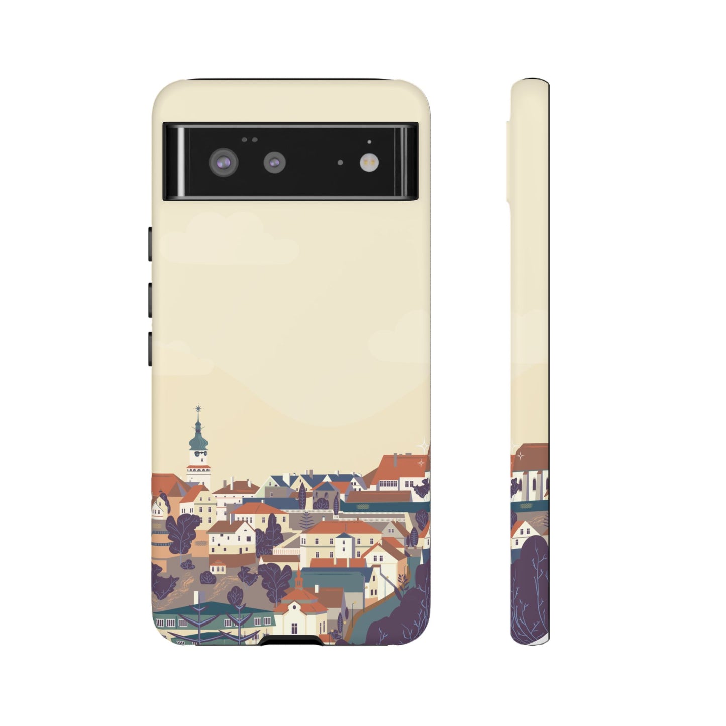 Artistic Phone Case - Charming Village Design