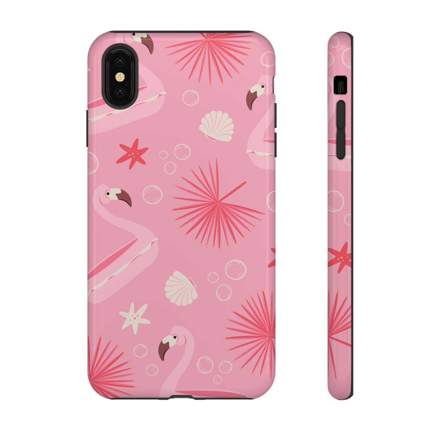 Tough Cases: Tropical Flamingo Phone Case for Summer Vibes