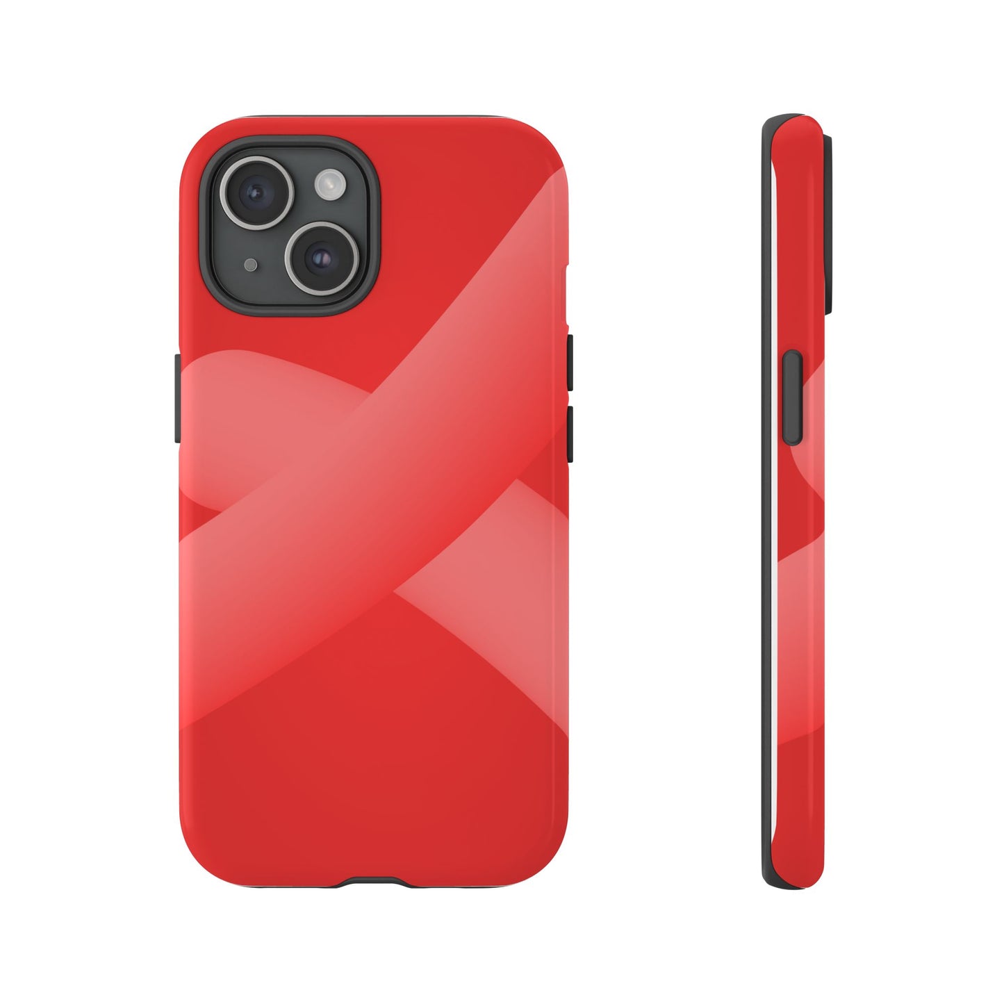 Stylish Tough Phone Case - Modern Red Design for Ultimate Protection
