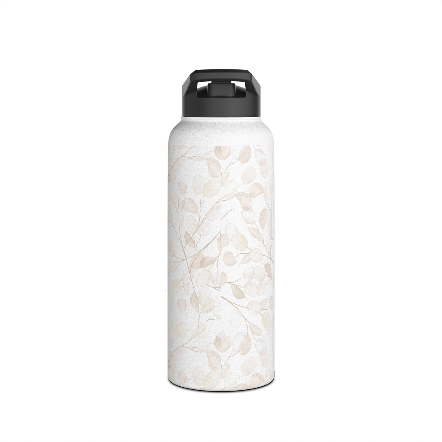 Elegant Floral Stainless Steel Water Bottle - Eco-Friendly Travel Flask