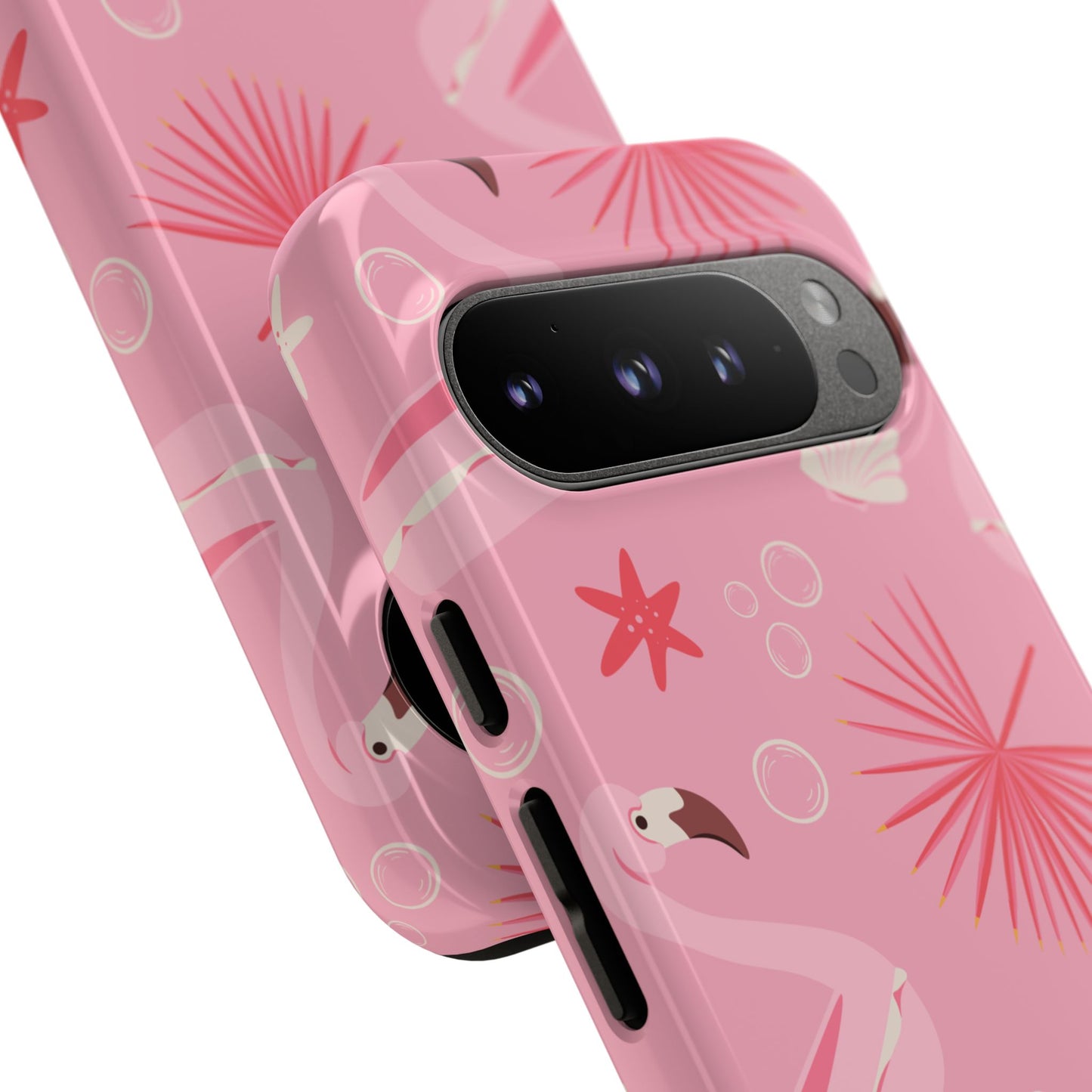 Tough Cases: Tropical Flamingo Phone Case for Summer Vibes