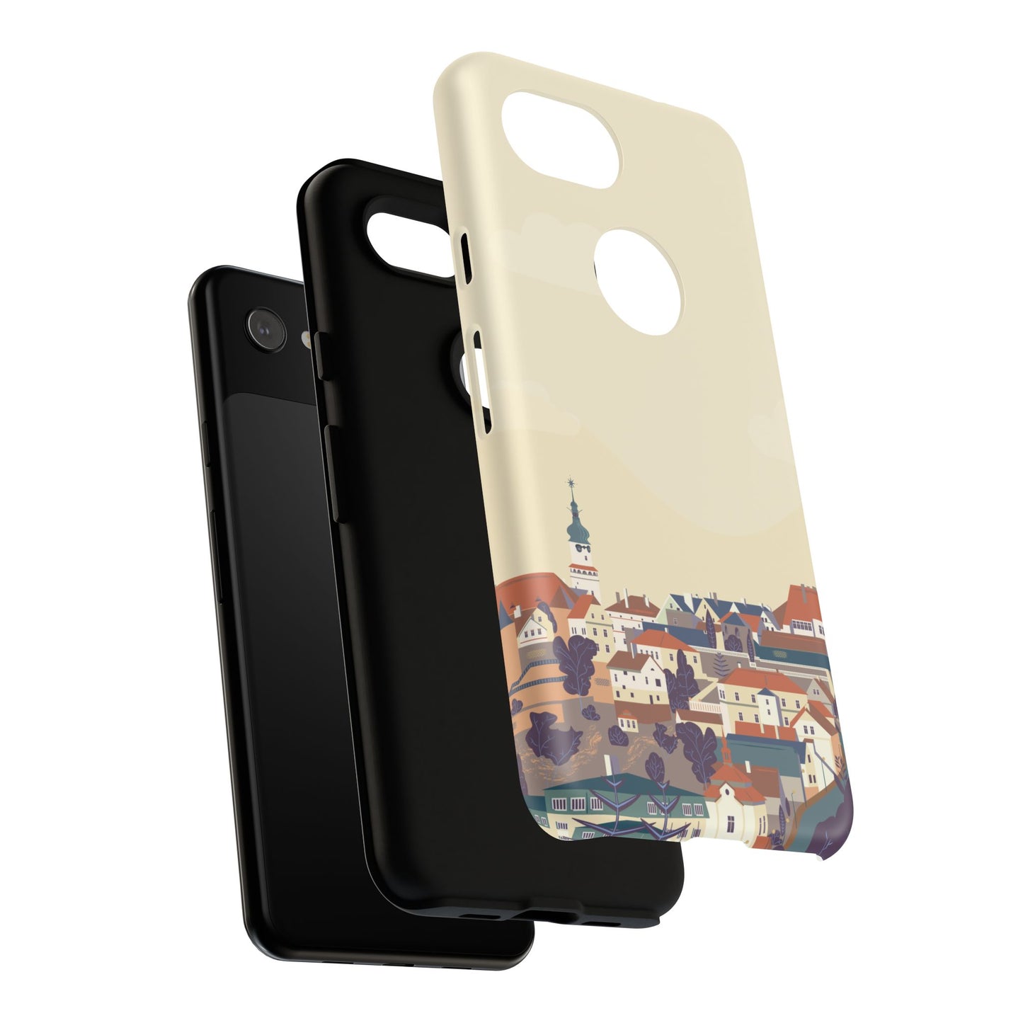 Artistic Phone Case - Charming Village Design