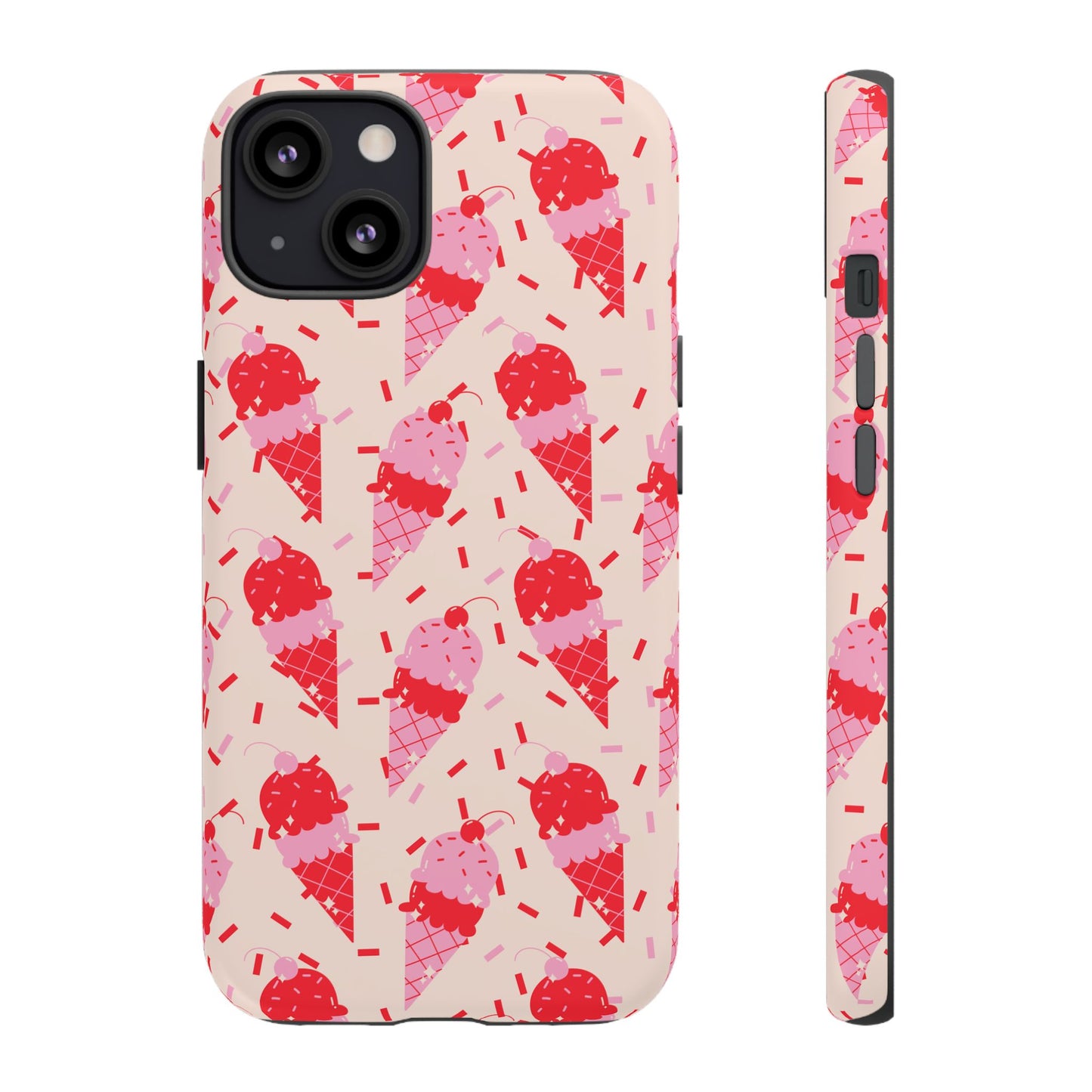 Ice Cream Phone Case - Cute Tough Cases for Ice Cream Lovers, Fun Summer Accessory, Birthday Gift, Colorful iPhone Cover