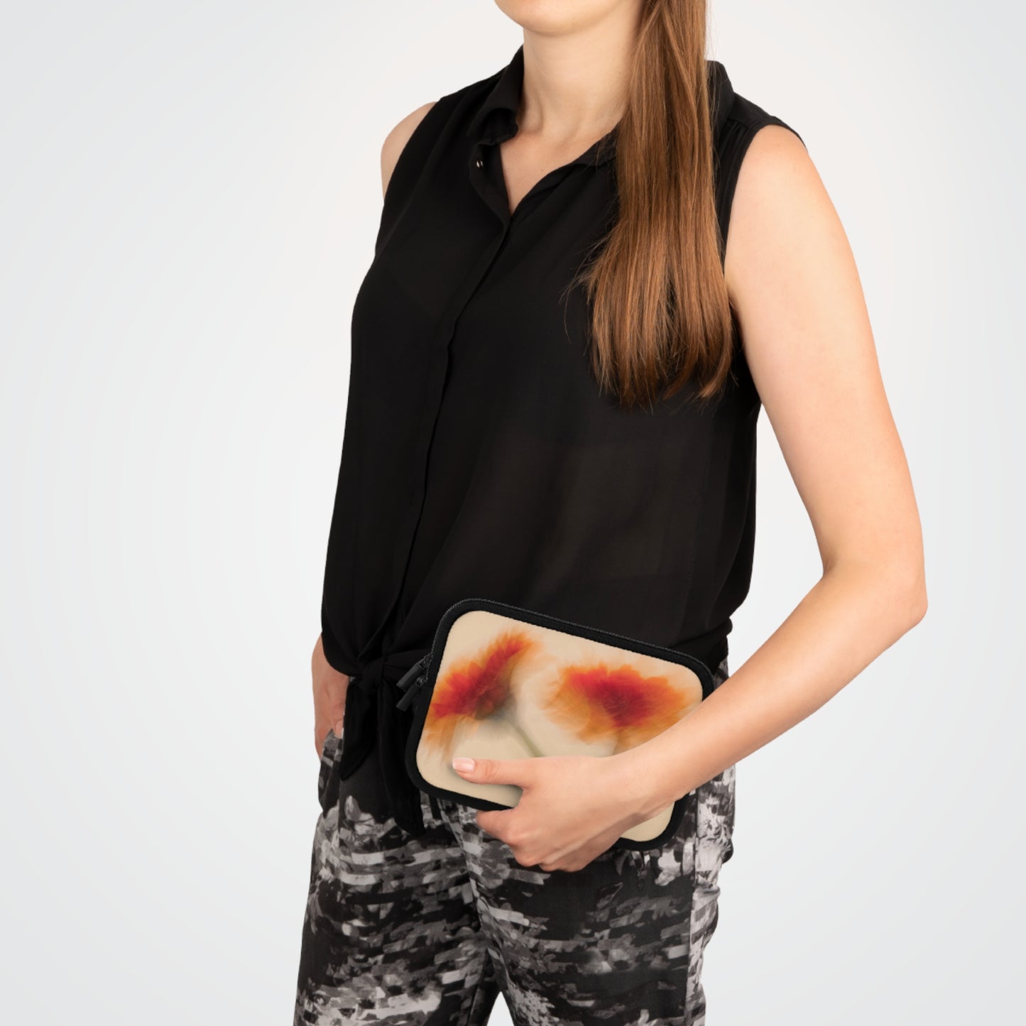 Bloom with Grace Laptop Sleeve - Elegant Floral Design, Perfect for Students & Professionals