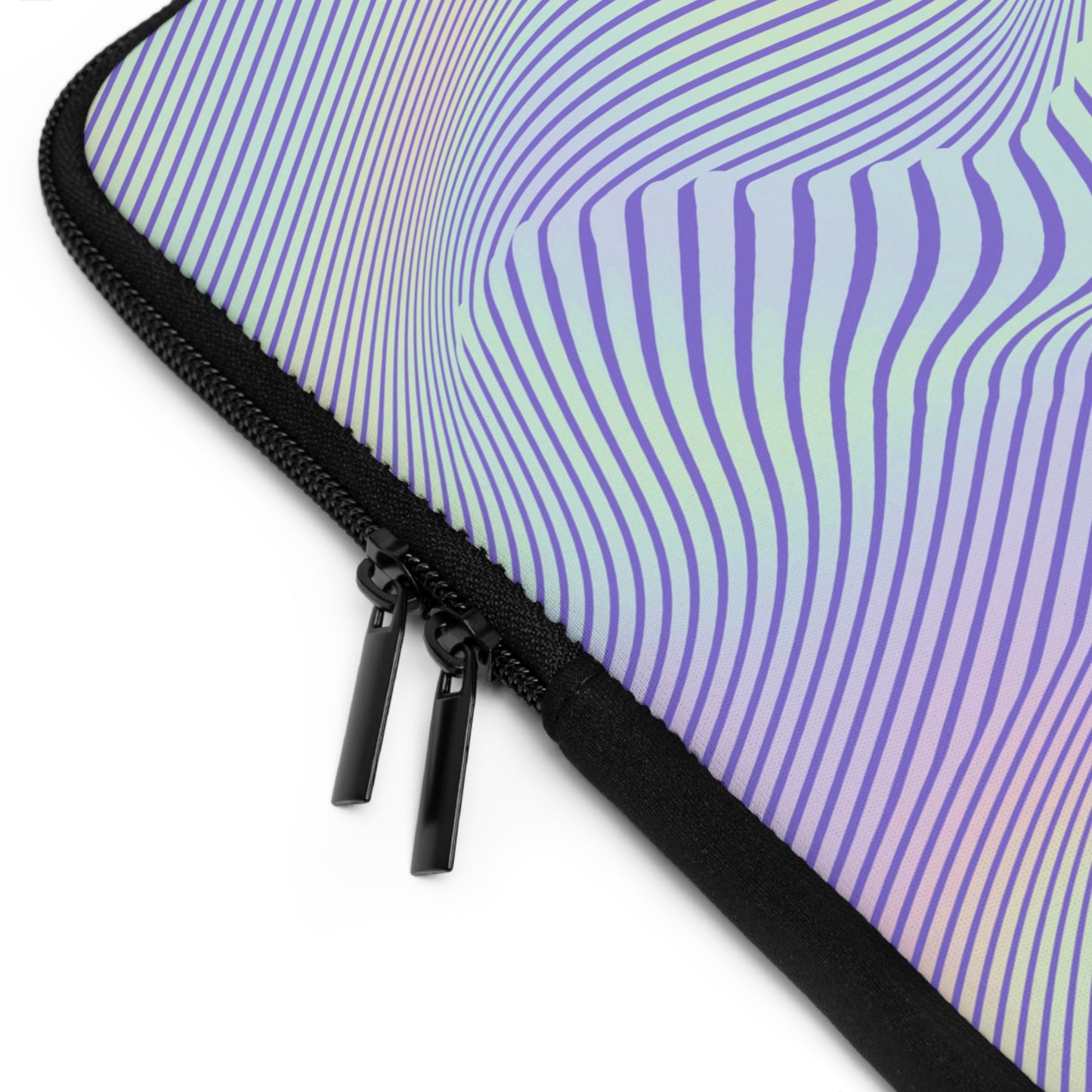 Abstract Waves Laptop Sleeve - Colorful Protective Case for Students & Professionals