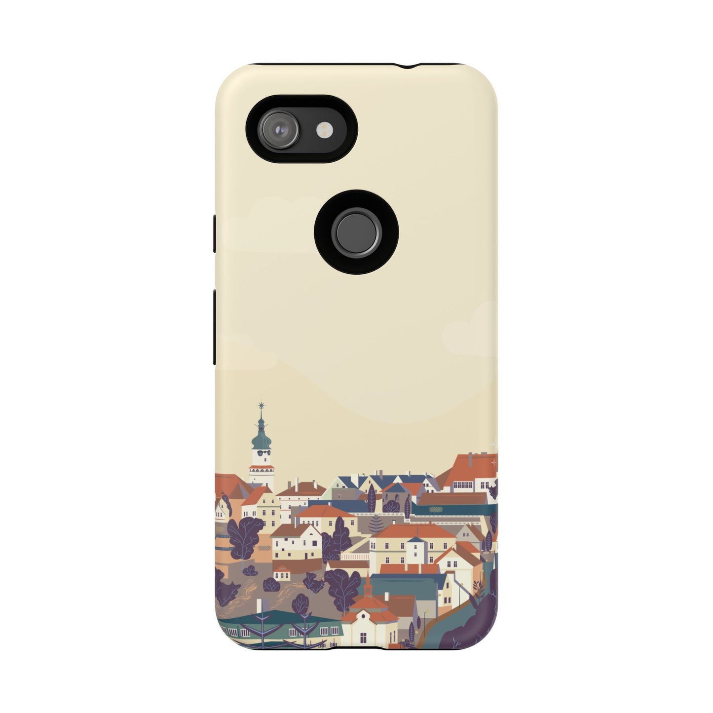 Artistic Phone Case - Charming Village Design
