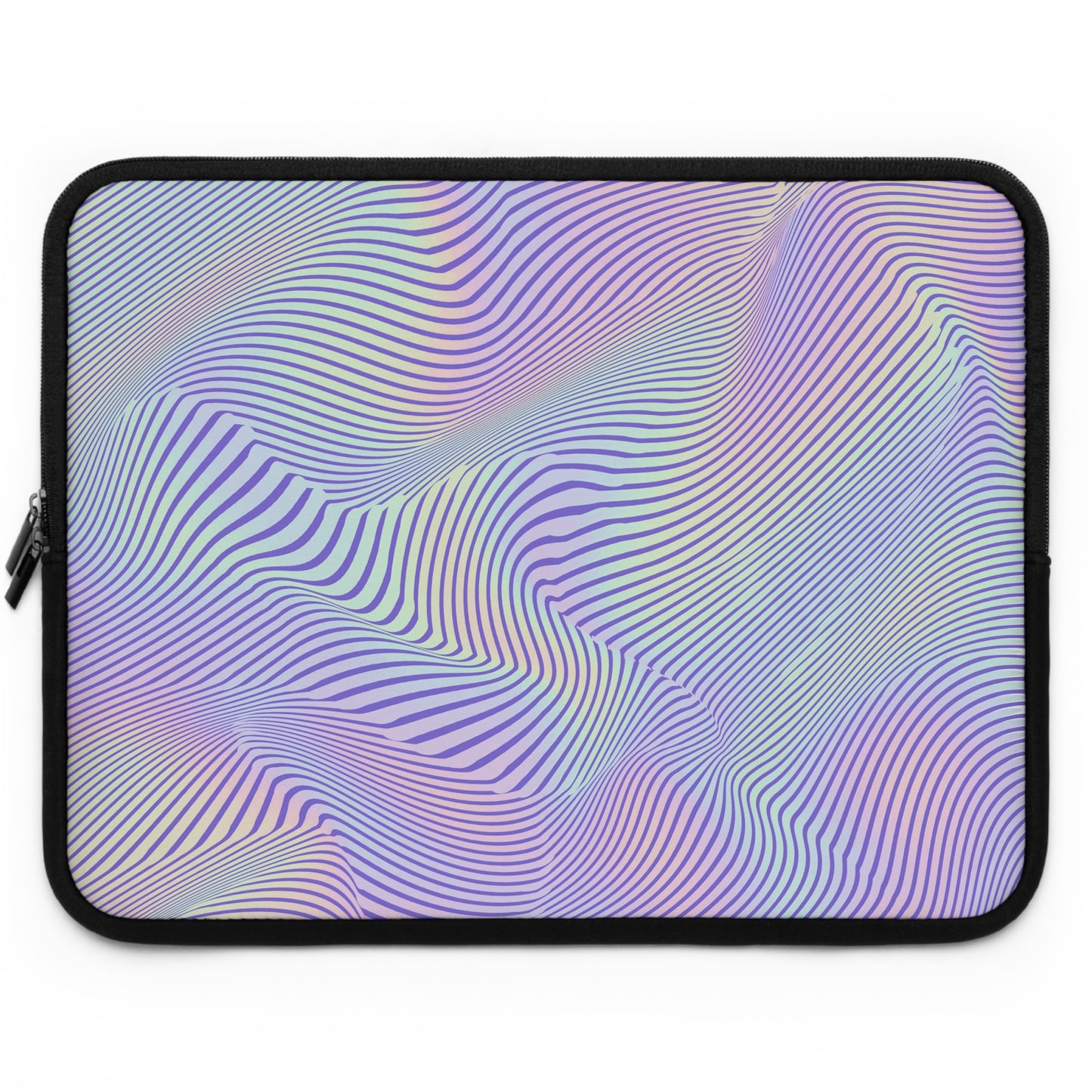 Abstract Waves Laptop Sleeve - Colorful Protective Case for Students & Professionals