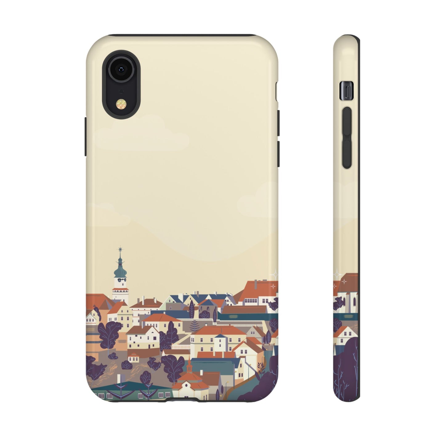 Artistic Phone Case - Charming Village Design