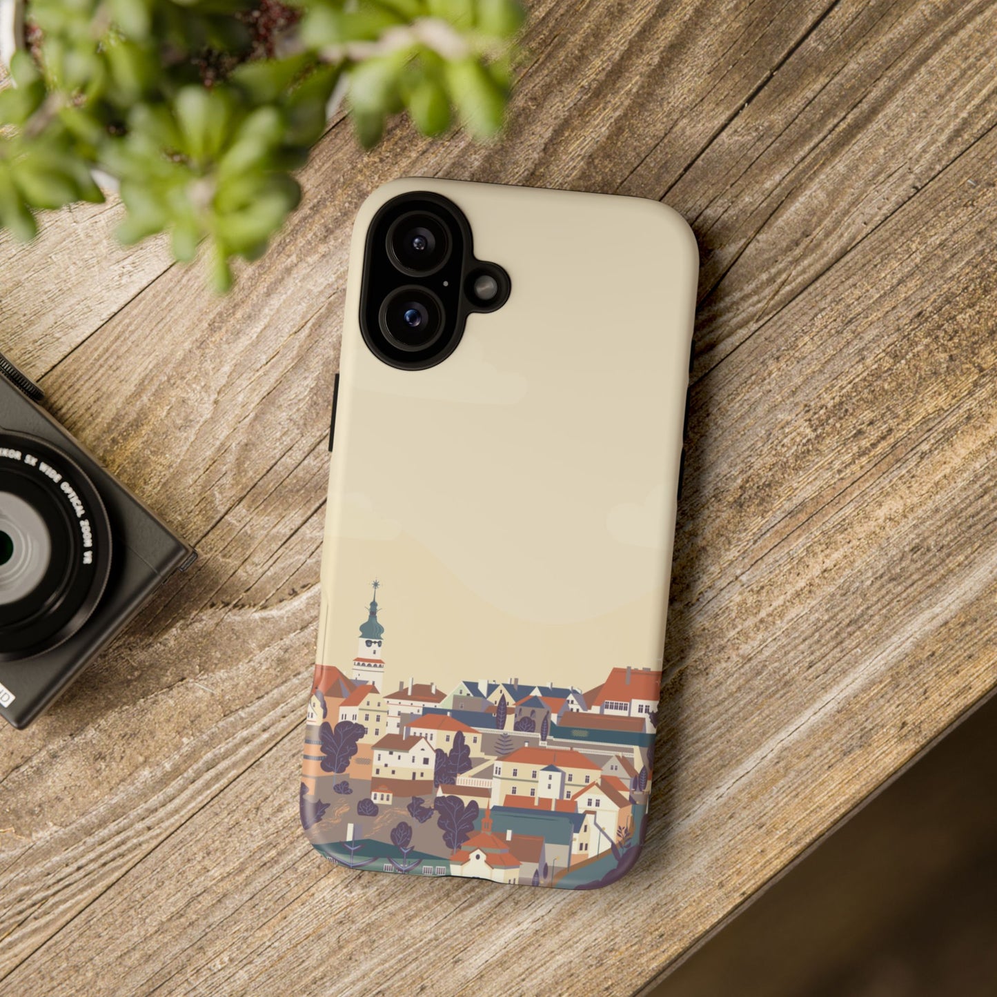 Artistic Phone Case - Charming Village Design