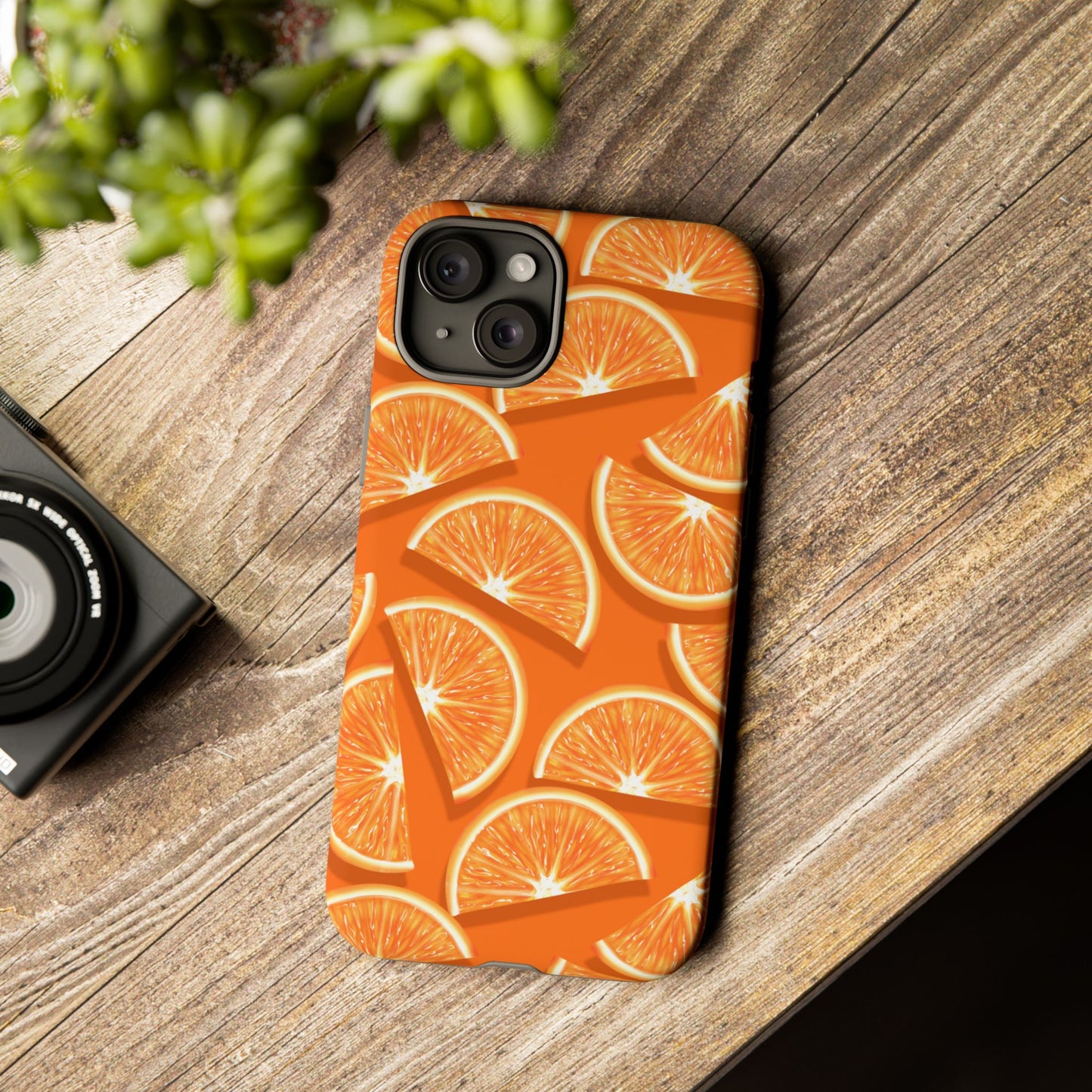 Vibrant Orange Slice Phone Case - Tough Cases for Phone Protection