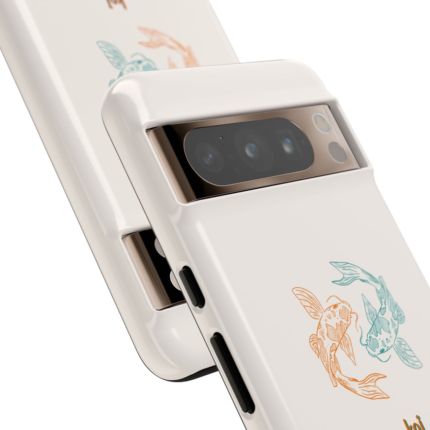 Koi Fish Tough Phone Case - Stylish & Durable Design for Aqua Lovers