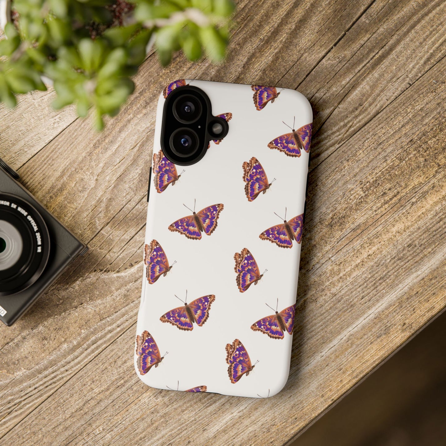 Butterfly Print Phone Case - Tough Case For Stylish Protection