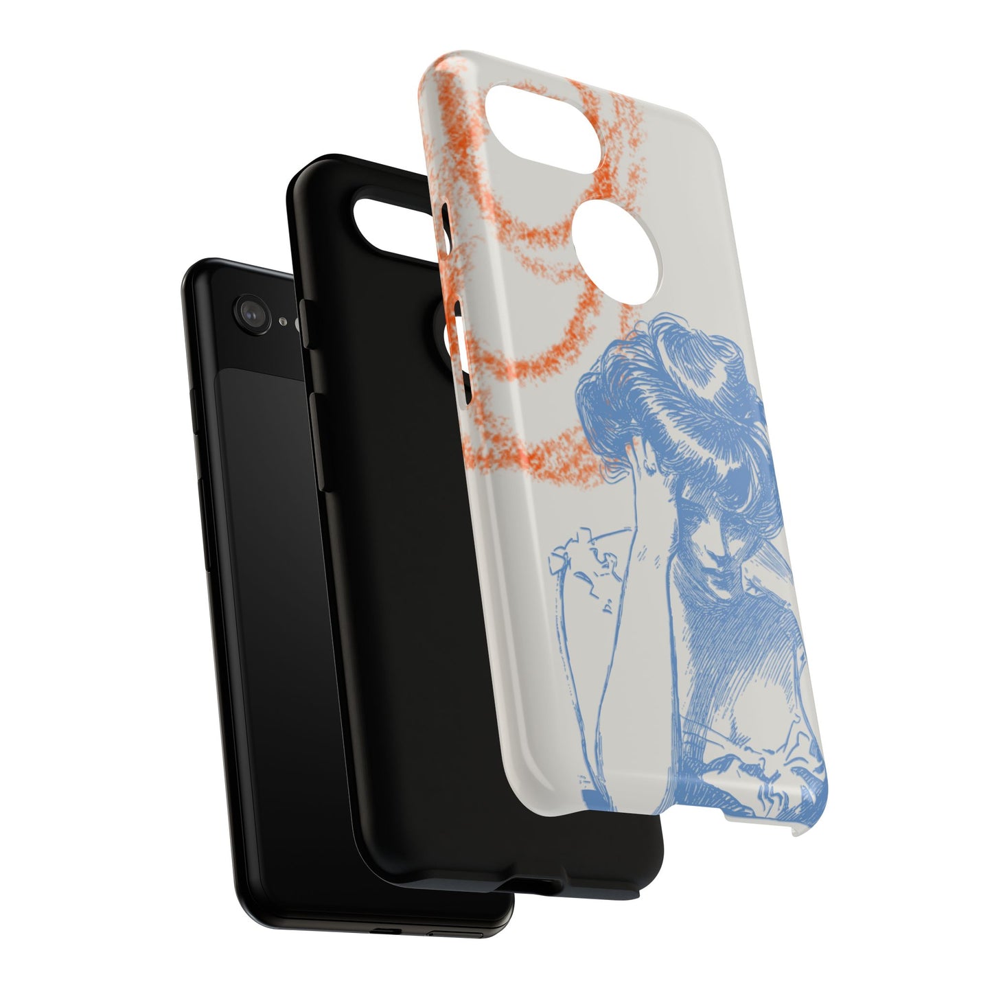 Artistic Phone Case with Stress Relief Design