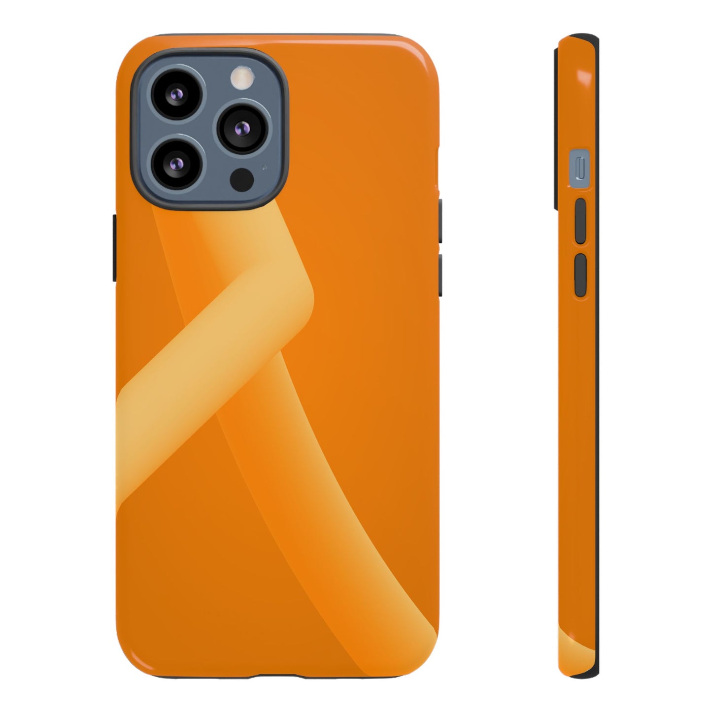Stylish Tough Phone Case - Modern Orange Design for Ultimate Protection