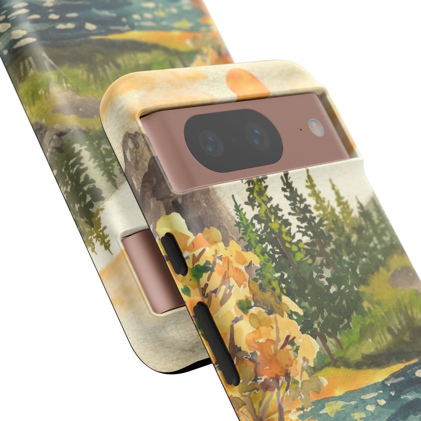 Artistic Phone Case with Ducks and Nature Scene