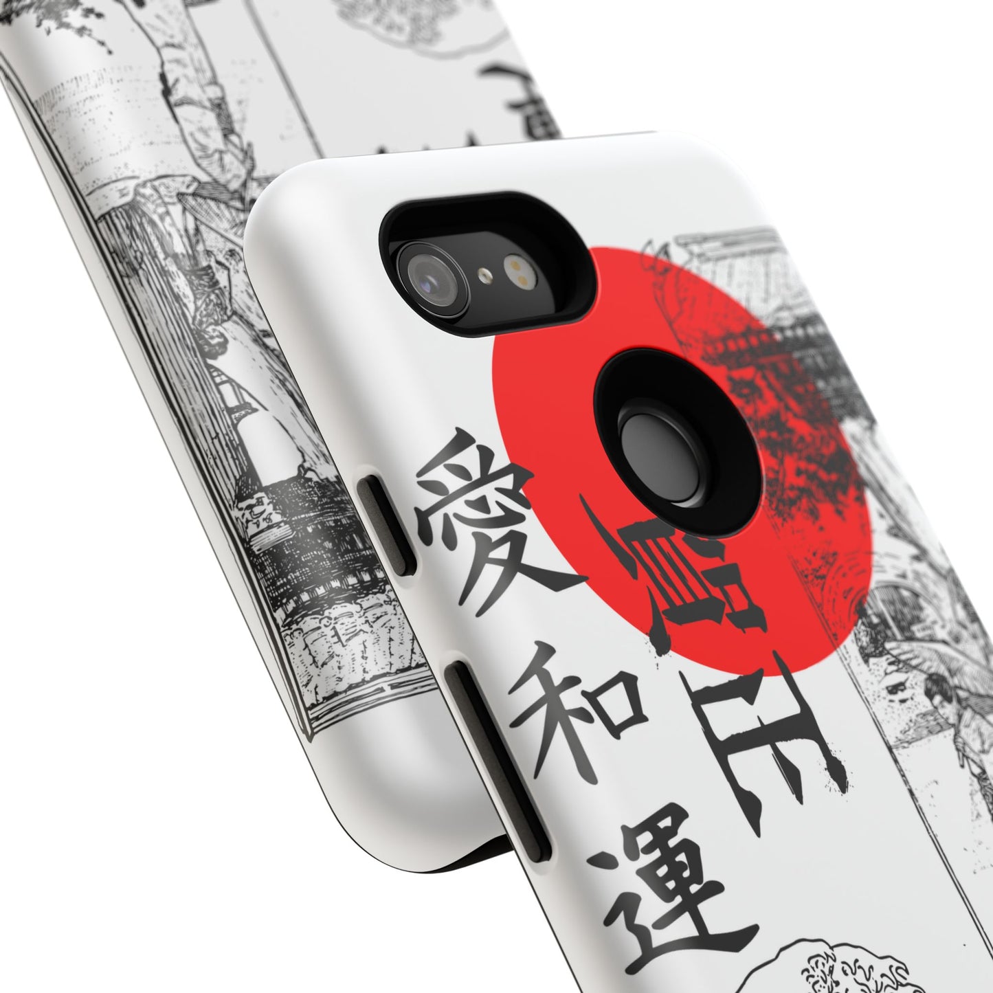 Japanese Zen Art Phone Case - Tough Cases with Wave Design