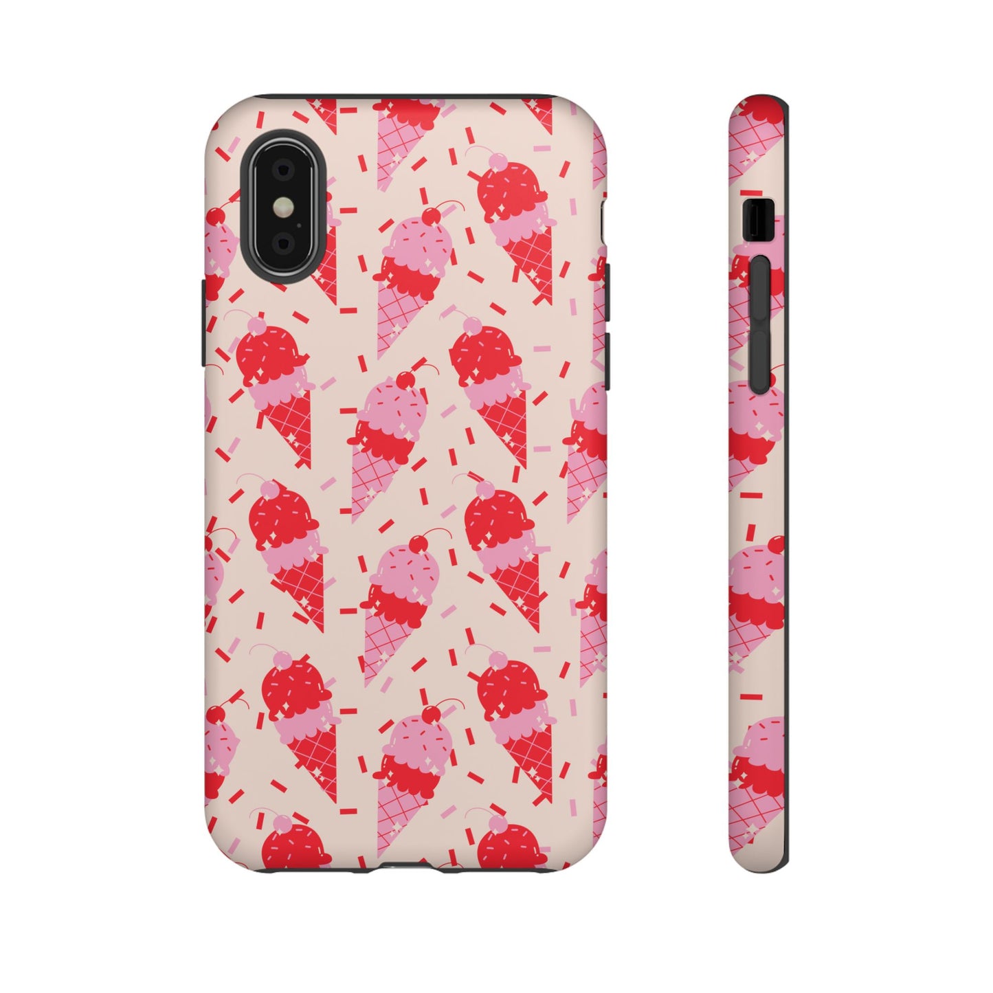 Ice Cream Phone Case - Cute Tough Cases for Ice Cream Lovers, Fun Summer Accessory, Birthday Gift, Colorful iPhone Cover