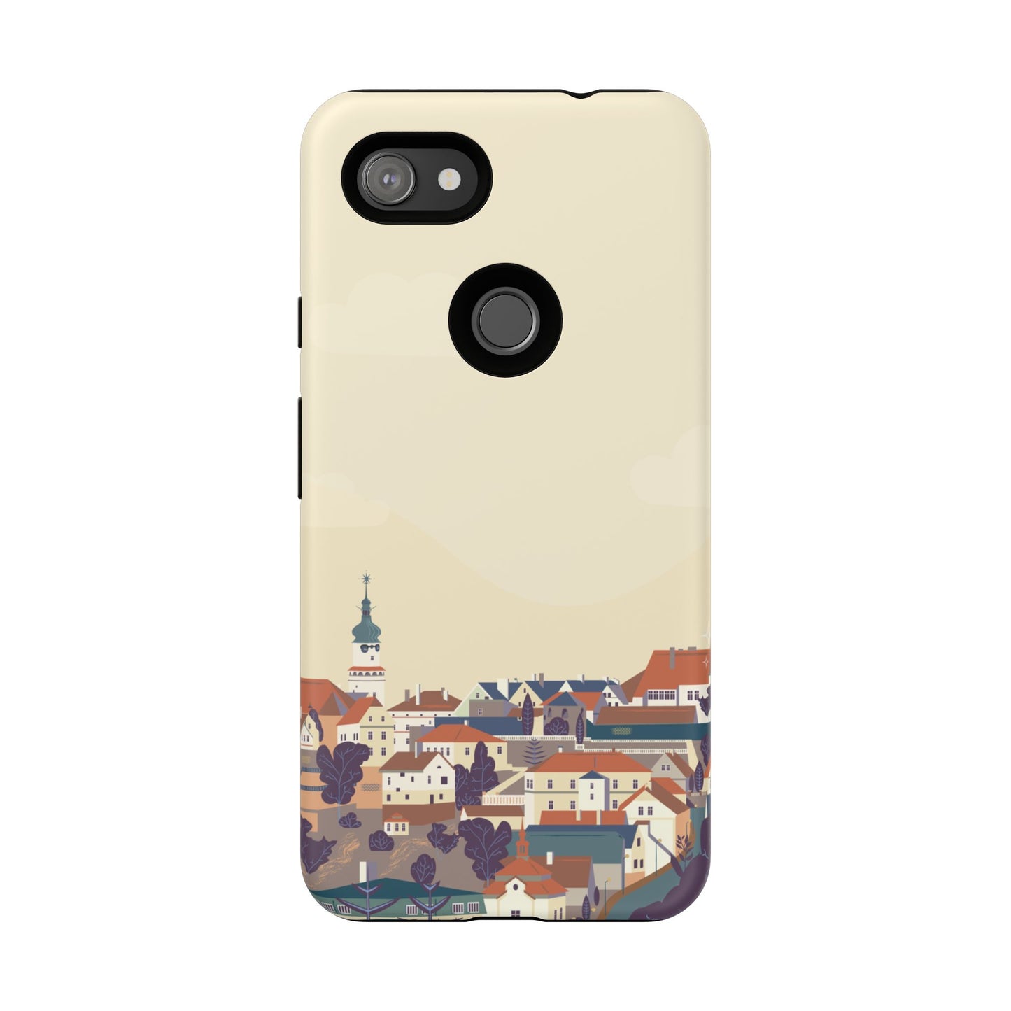 Artistic Phone Case - Charming Village Design