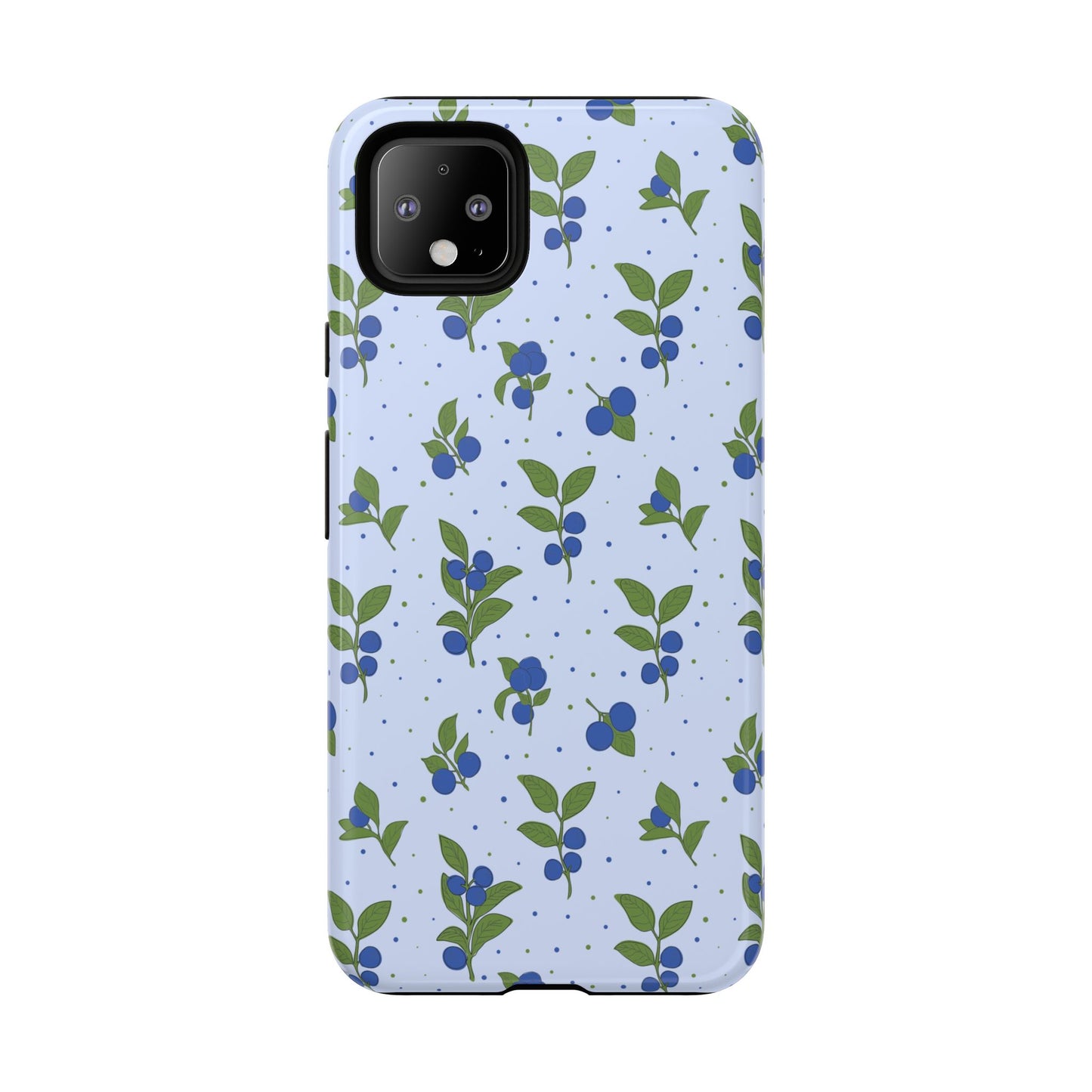 Floral Tough Phone Case - Blueberry Blossom Design